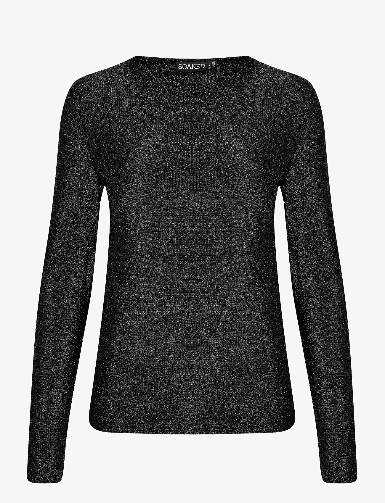 Soaked in Luxury - SLSkylara Round Neck LS - långärmade toppar - black - 1