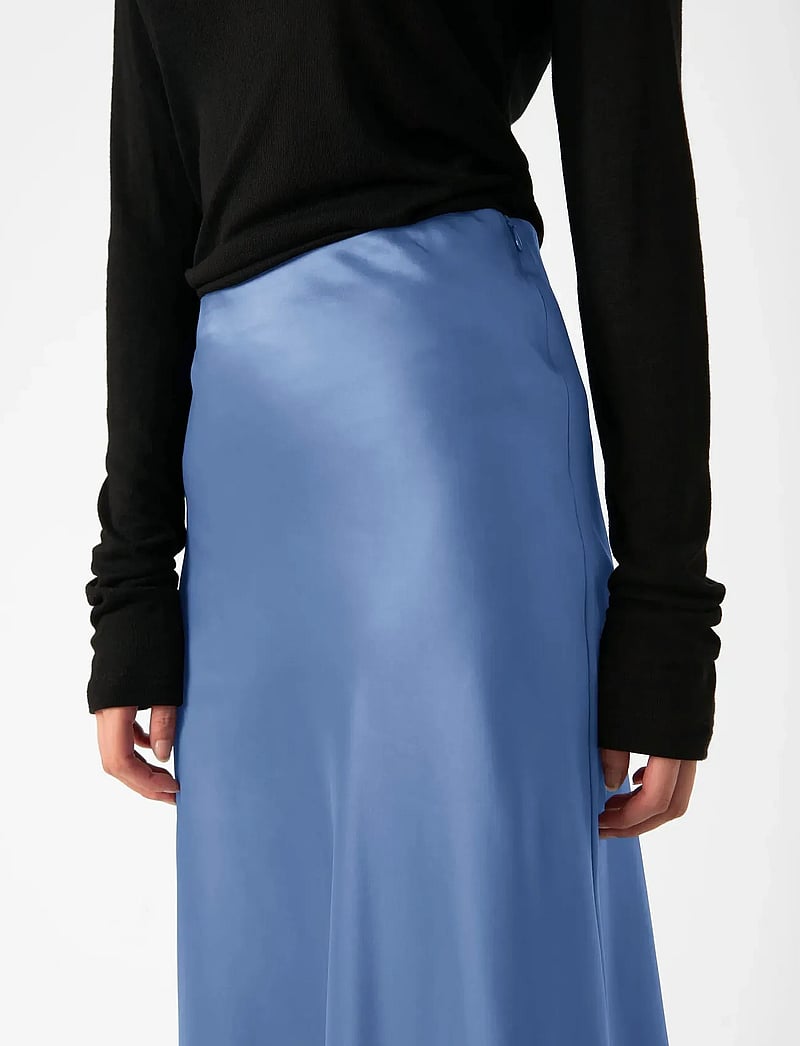 Soaked in Luxury - SLAnna Skirt - satinkjolar - bijou blue - 5