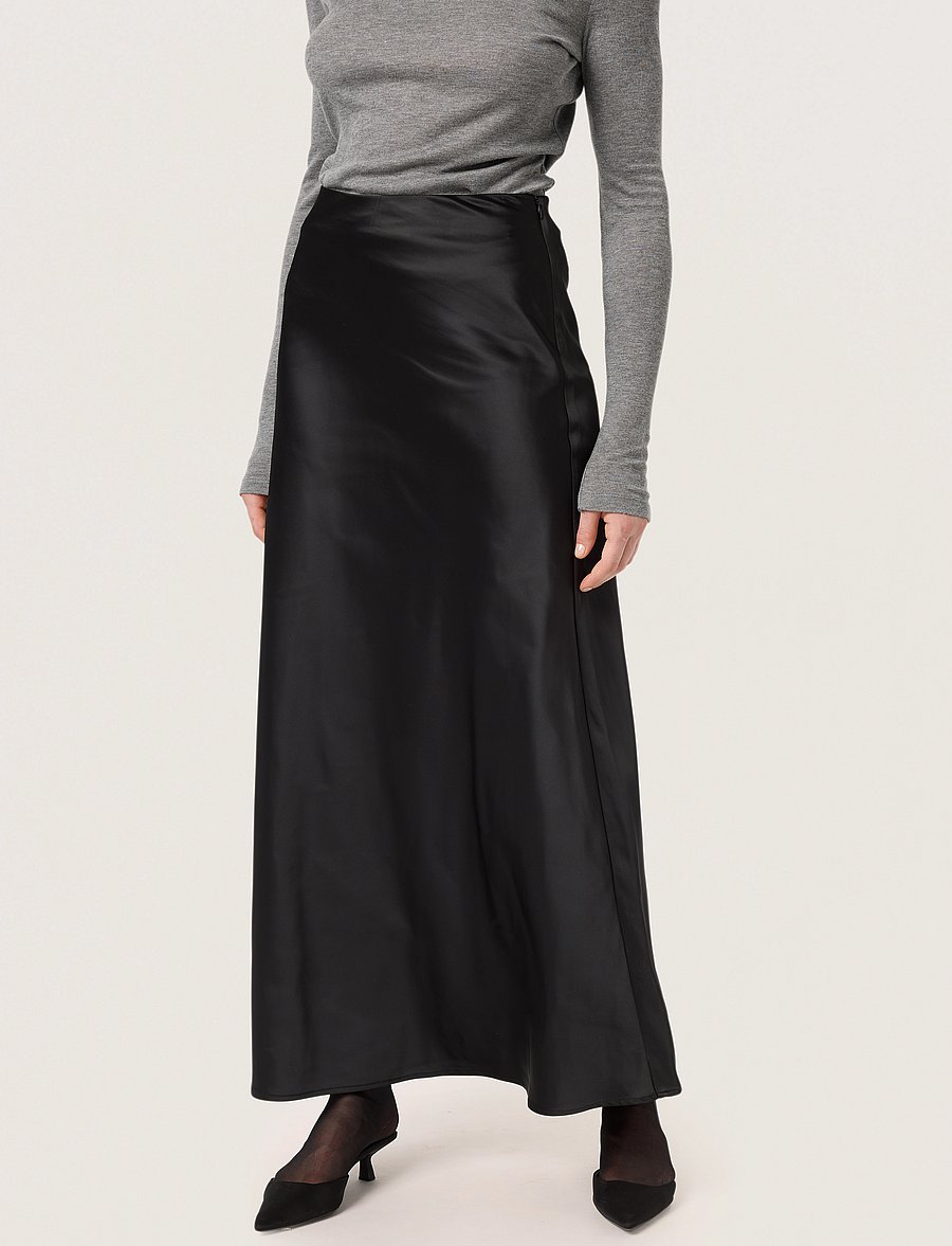 Soaked - SLAnna Skirt - satiinihameet - black - 0