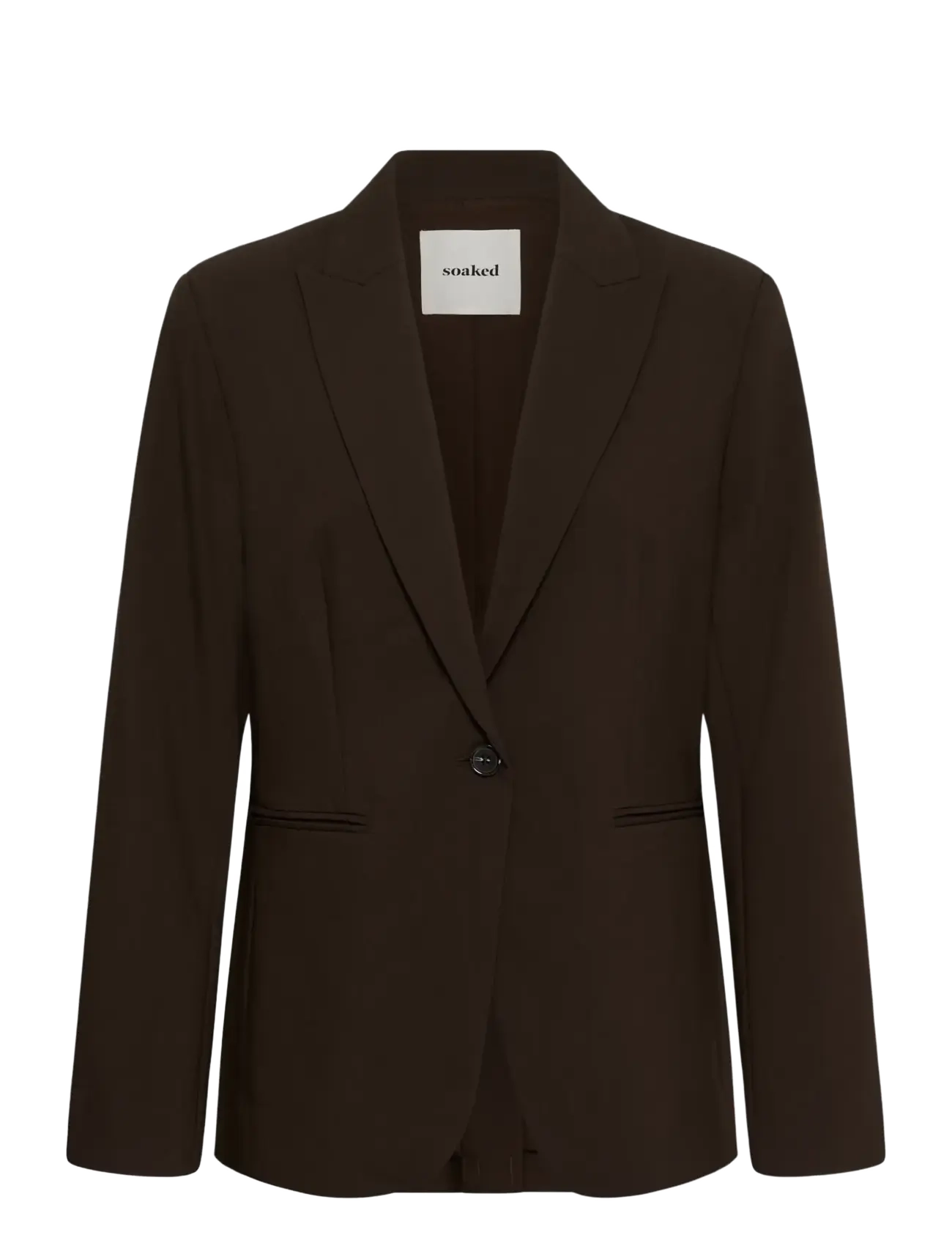Soaked SLCorinne Short Blazer - Summer in the city - MOLE' / brown