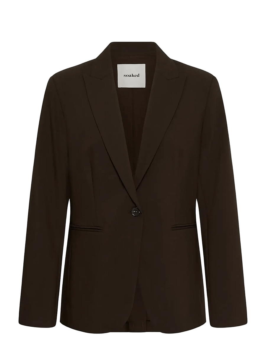 Soaked - SLCorinne Short Blazer - single breasted blazers - mole' - 1