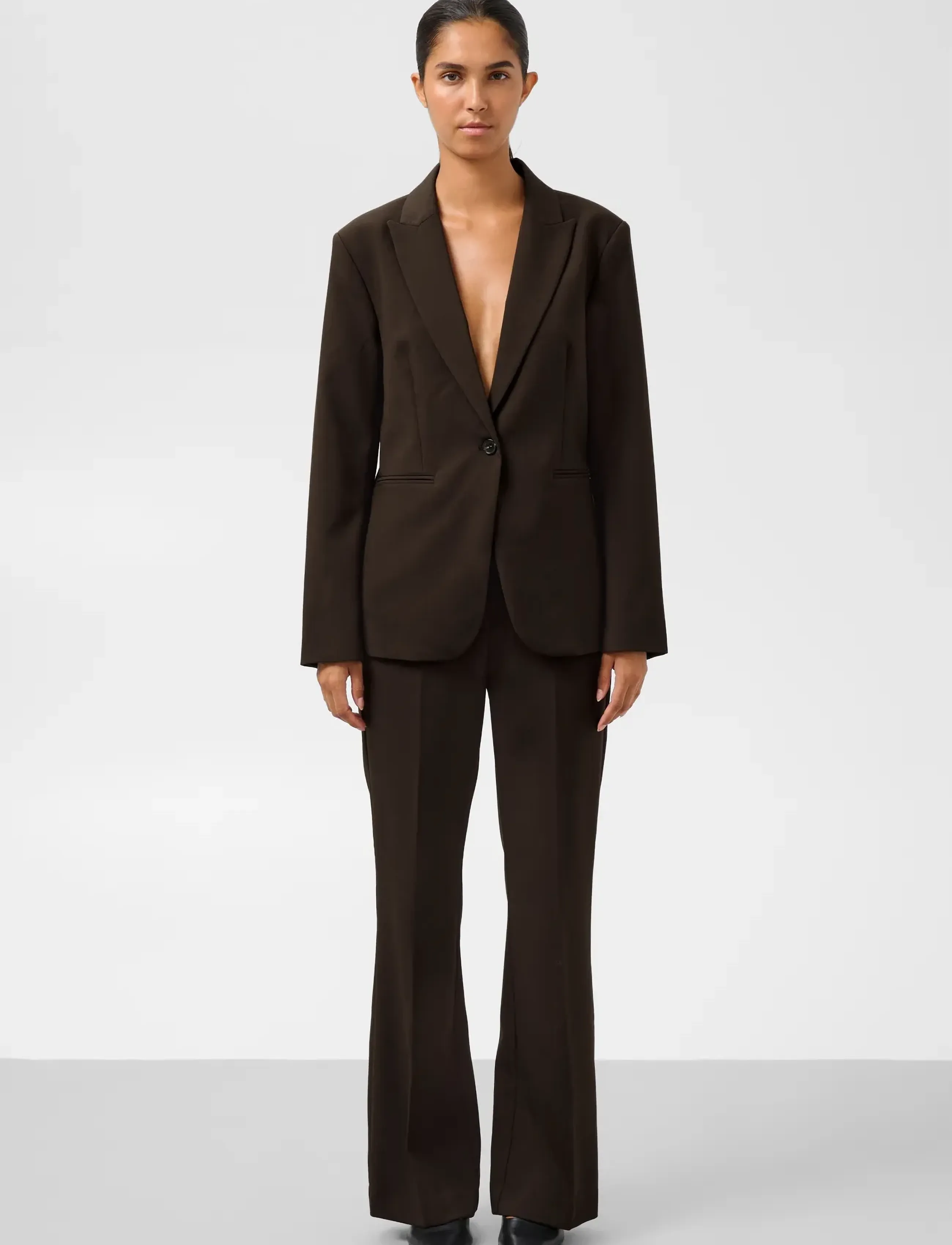 Soaked - SLCorinne Short Blazer - single breasted blazers - mole' - 3