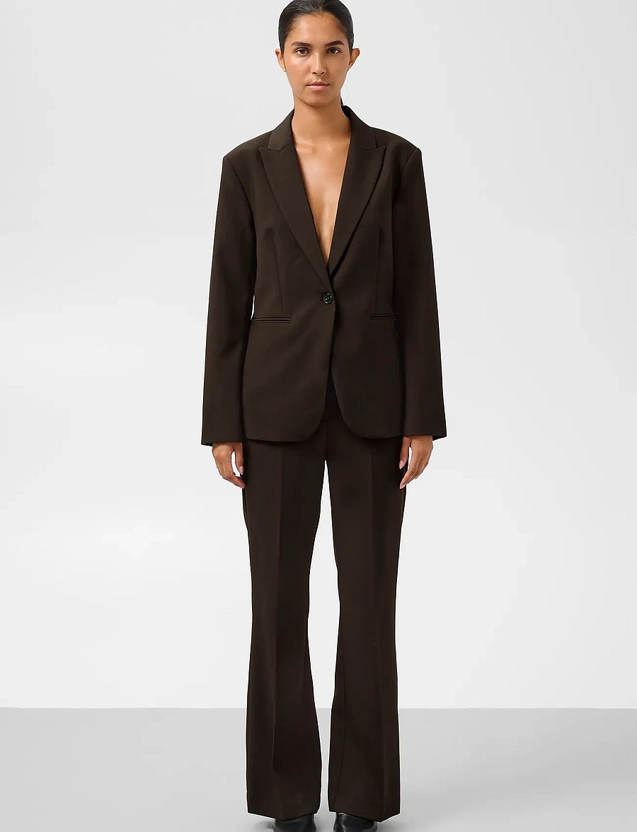 Soaked - SLCorinne Short Blazer - single breasted blazers - mole' - 3