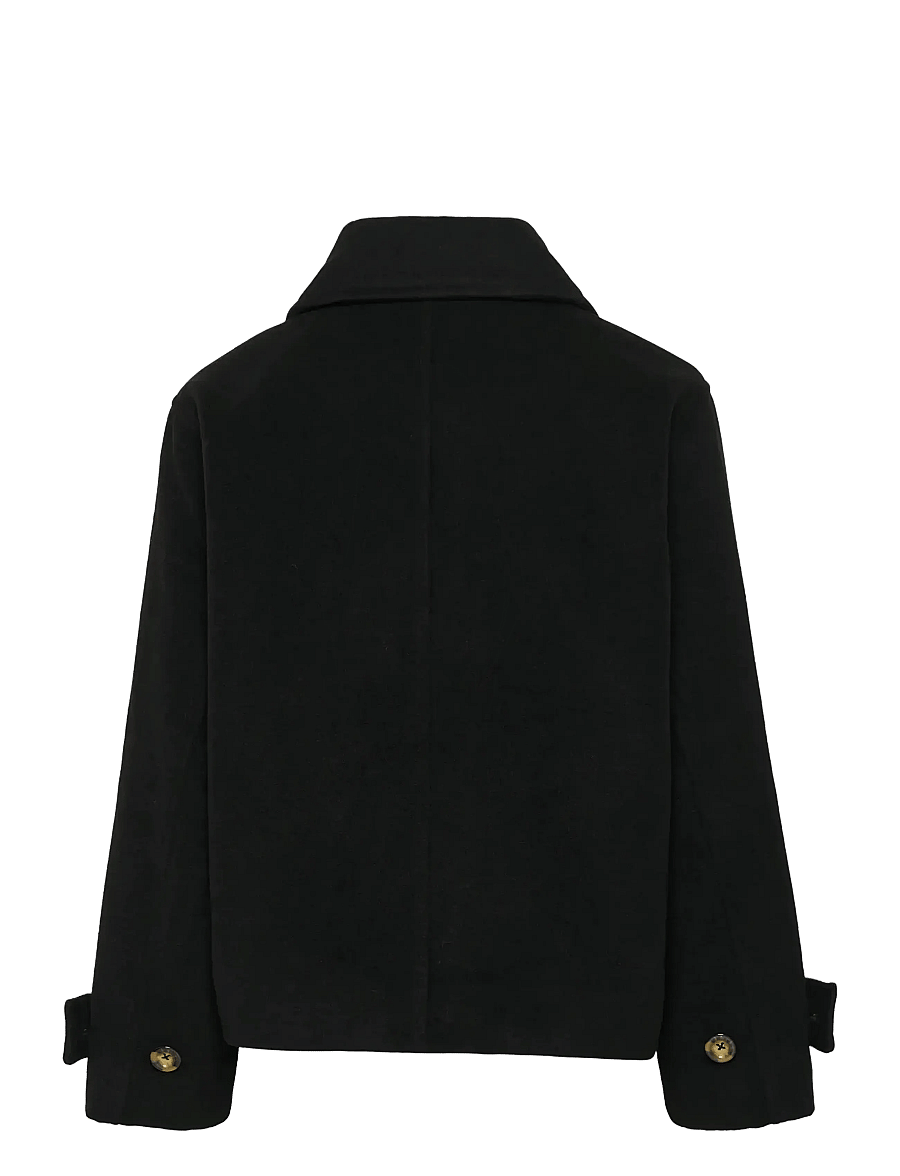 Soaked - SLRubie Akeleje Jacket - uldjakker - black - 2