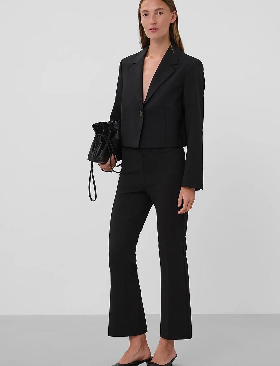 Soaked - SLCorinne Cropped Blazer - korte blazere - black - 3