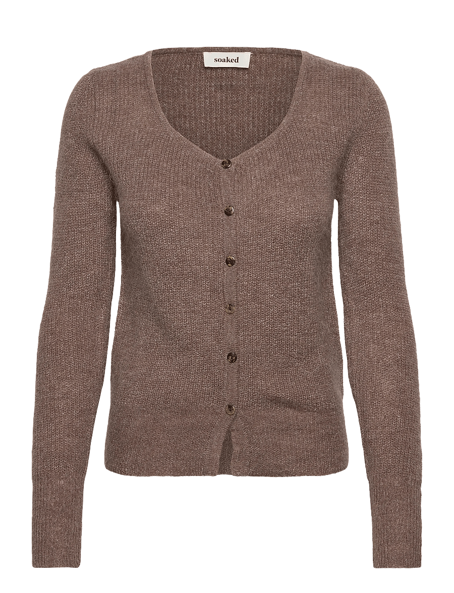 Soaked - SLTuesday Petit Cardigan - strickjacken - walnut - 0