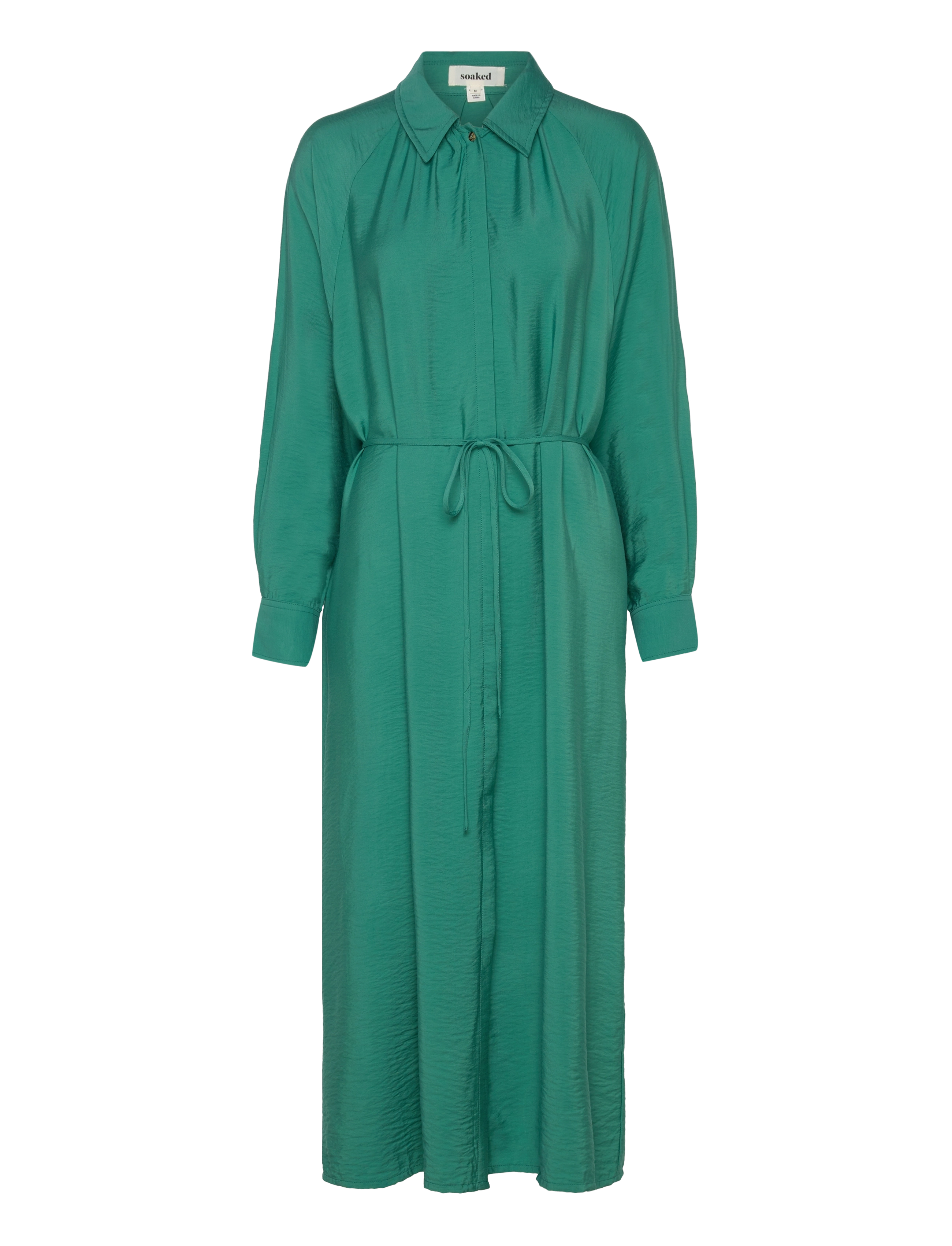 Soaked SLSija Dress - Dresses - BOTTLE GREEN / green