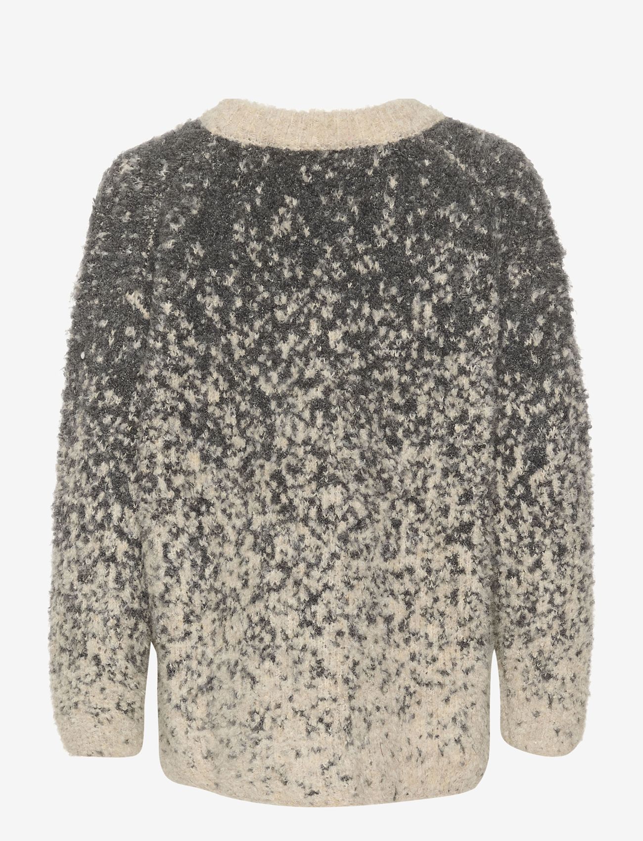 Soaked in Luxury - SLVenessa Pullover - striktrøjer - oatmeal and grey jaquard - 2