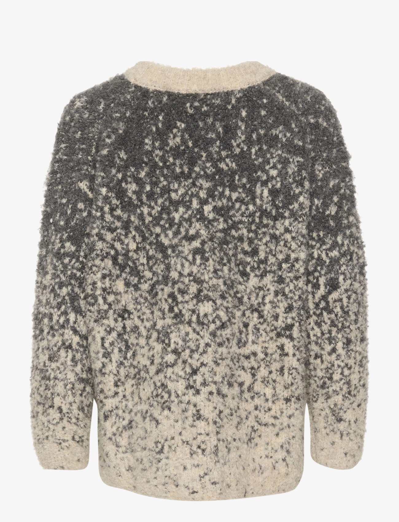 Soaked - SLVenessa Pullover - trøjer - oatmeal and grey jaquard - 2