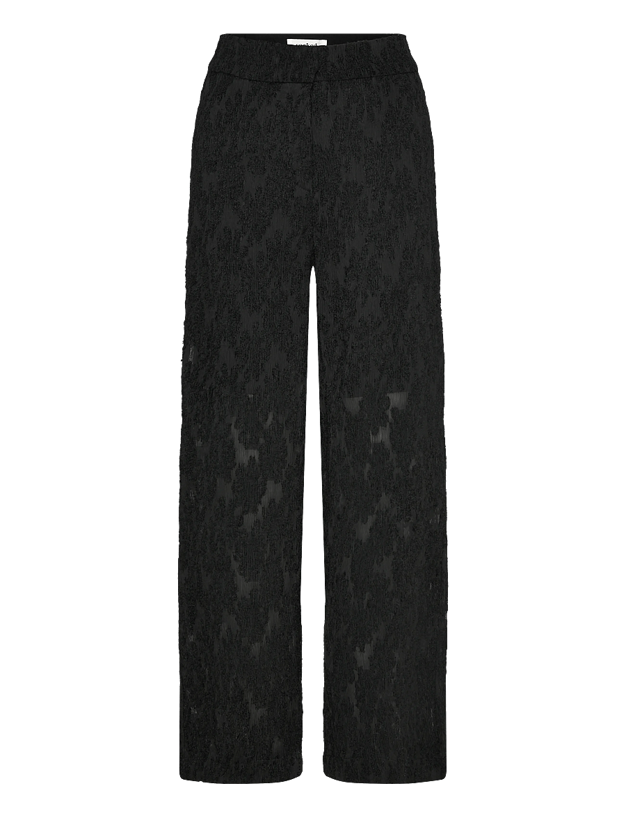Soaked - SLRaye Pants - hosen mit weitem bein - black - 0