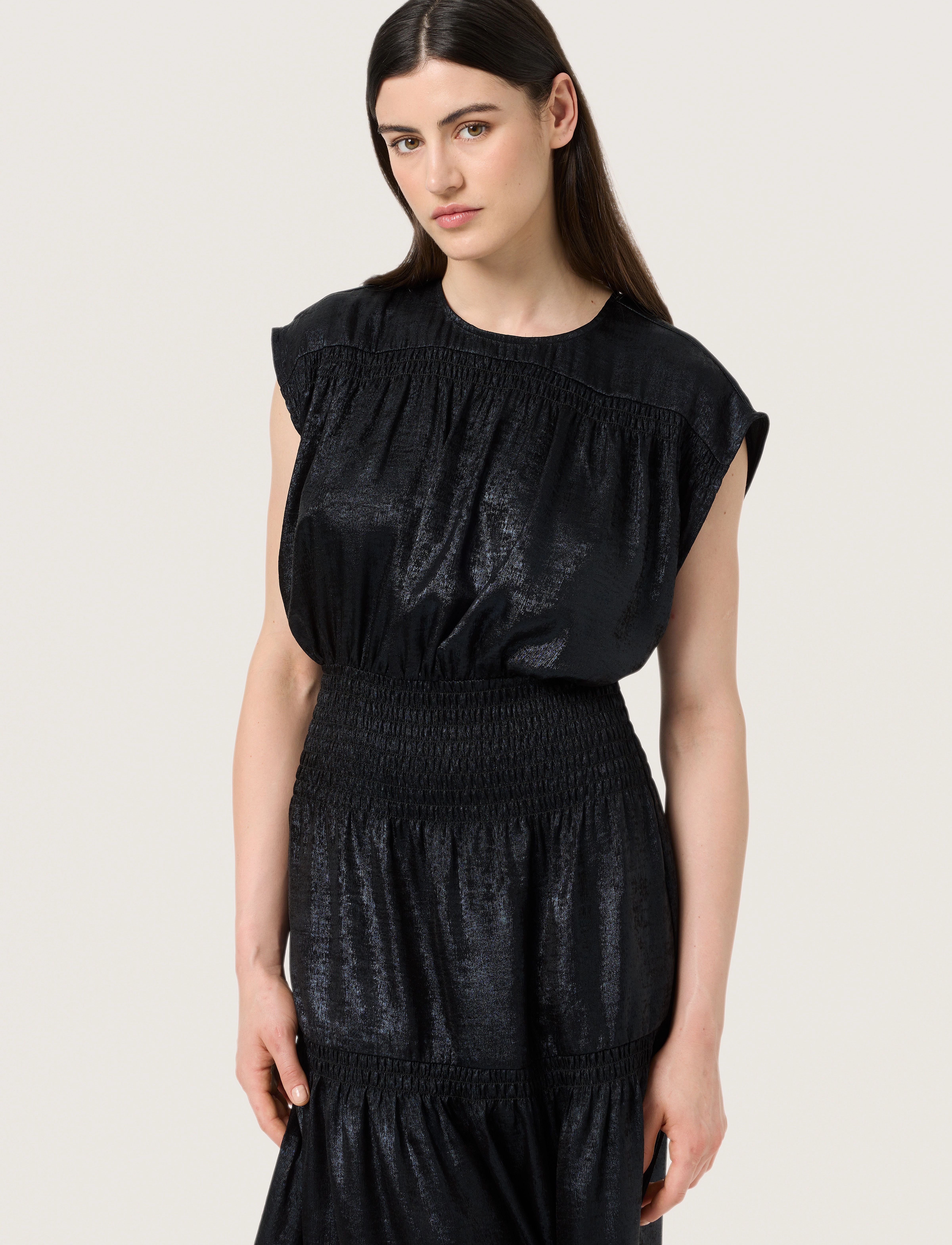 Soaked SLElvie Layna Dress - Jurken - BLACK / black