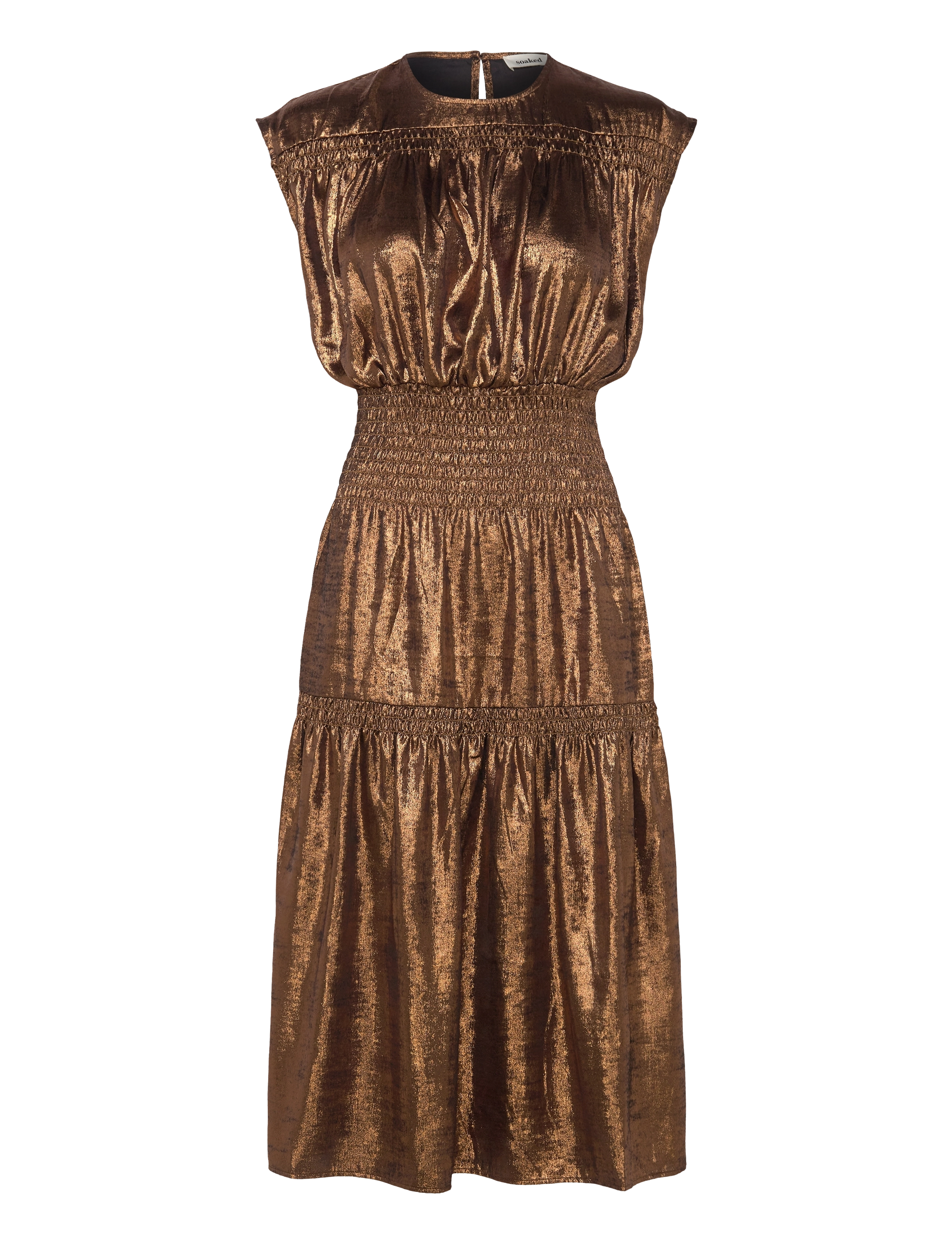 Soaked SLElvie Layna Dress - Soaked in Luxury - COPPER / brown