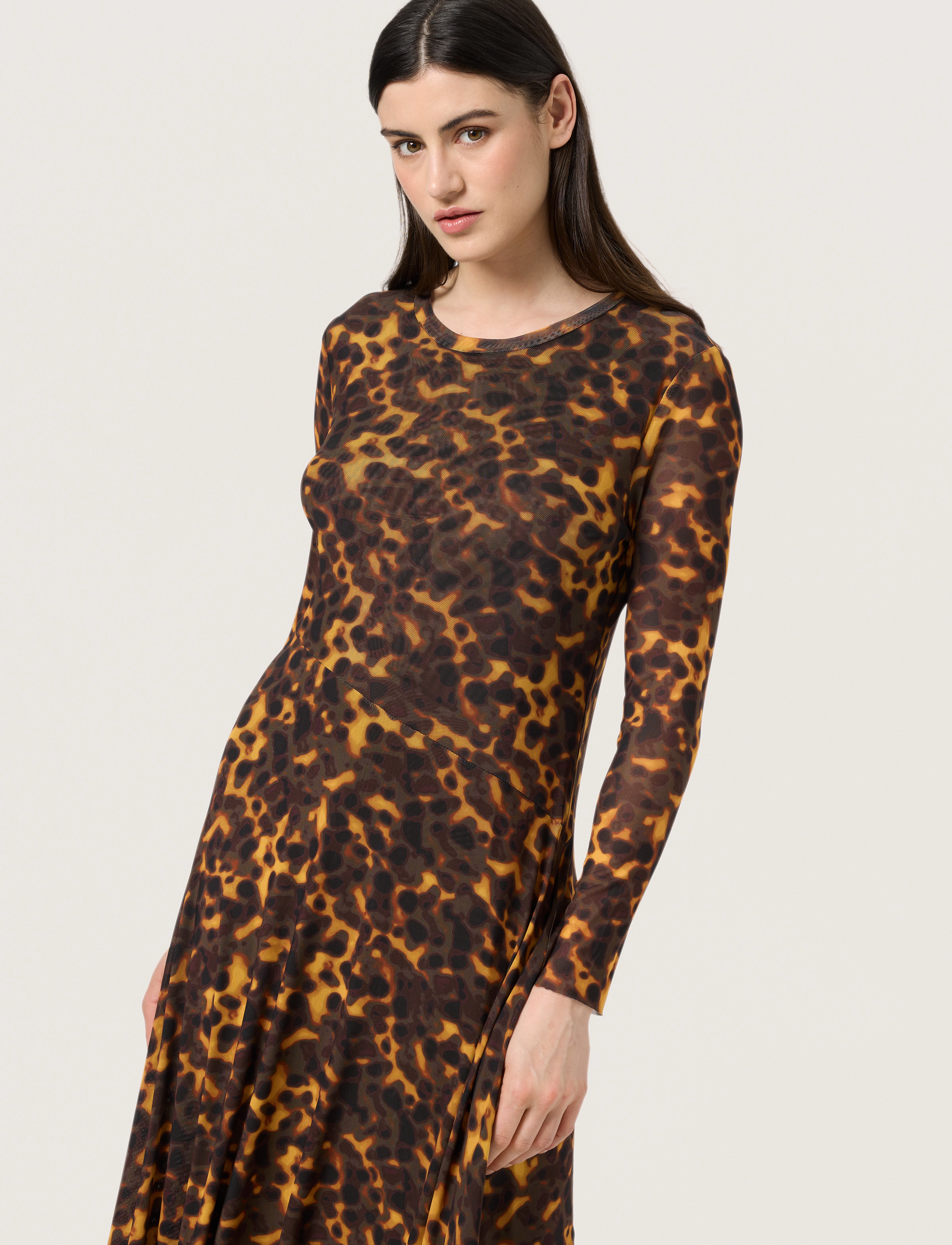 Soaked SLKerrie Arine Dress - Maxikleider - TORTOISE PRINT / brown