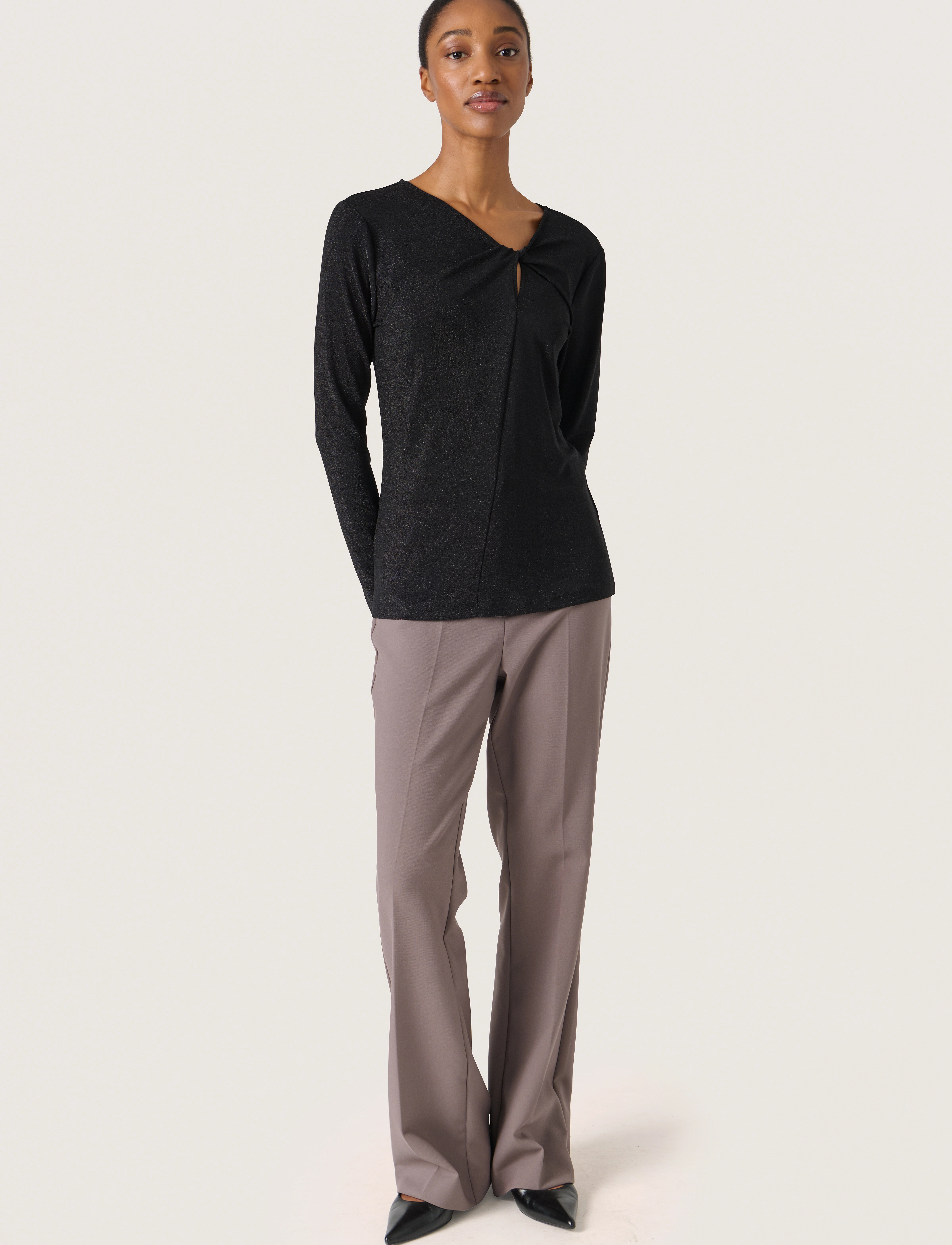 Soaked - SLSkylara Knot Tee - laveste priser - black - 3