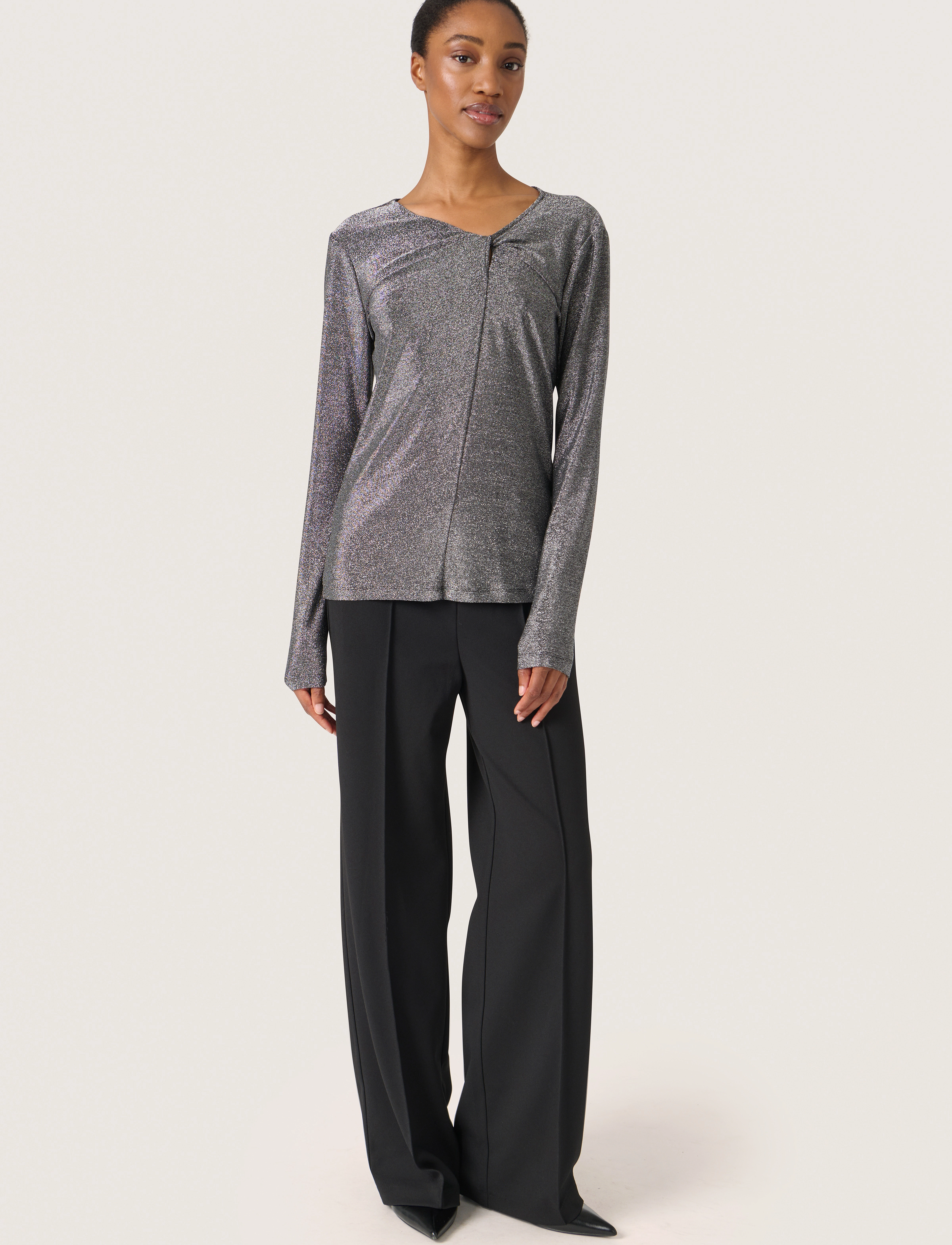 Soaked - SLSkylara Knot Tee - laveste priser - silver - 3