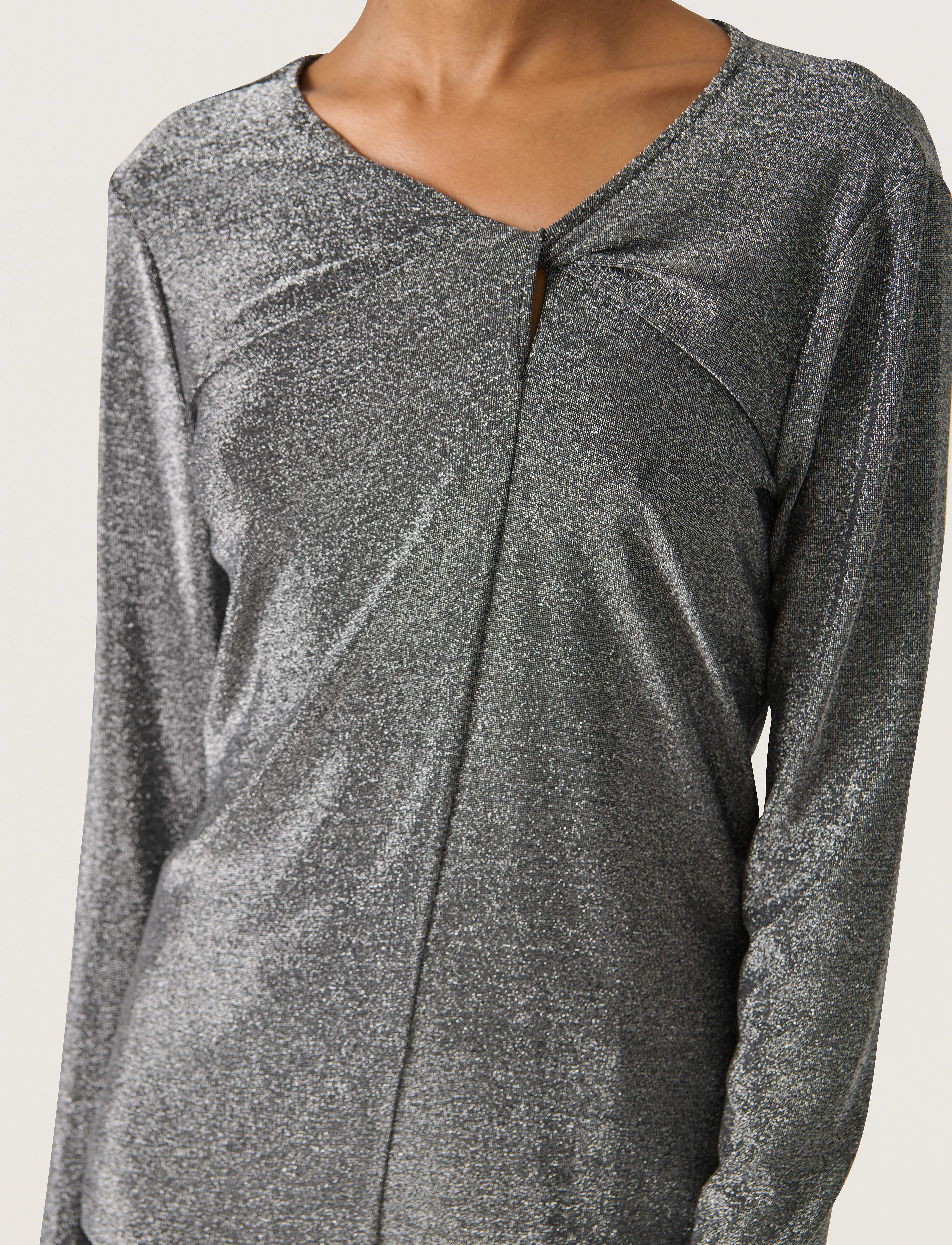 Soaked - SLSkylara Knot Tee - laveste priser - silver - 5