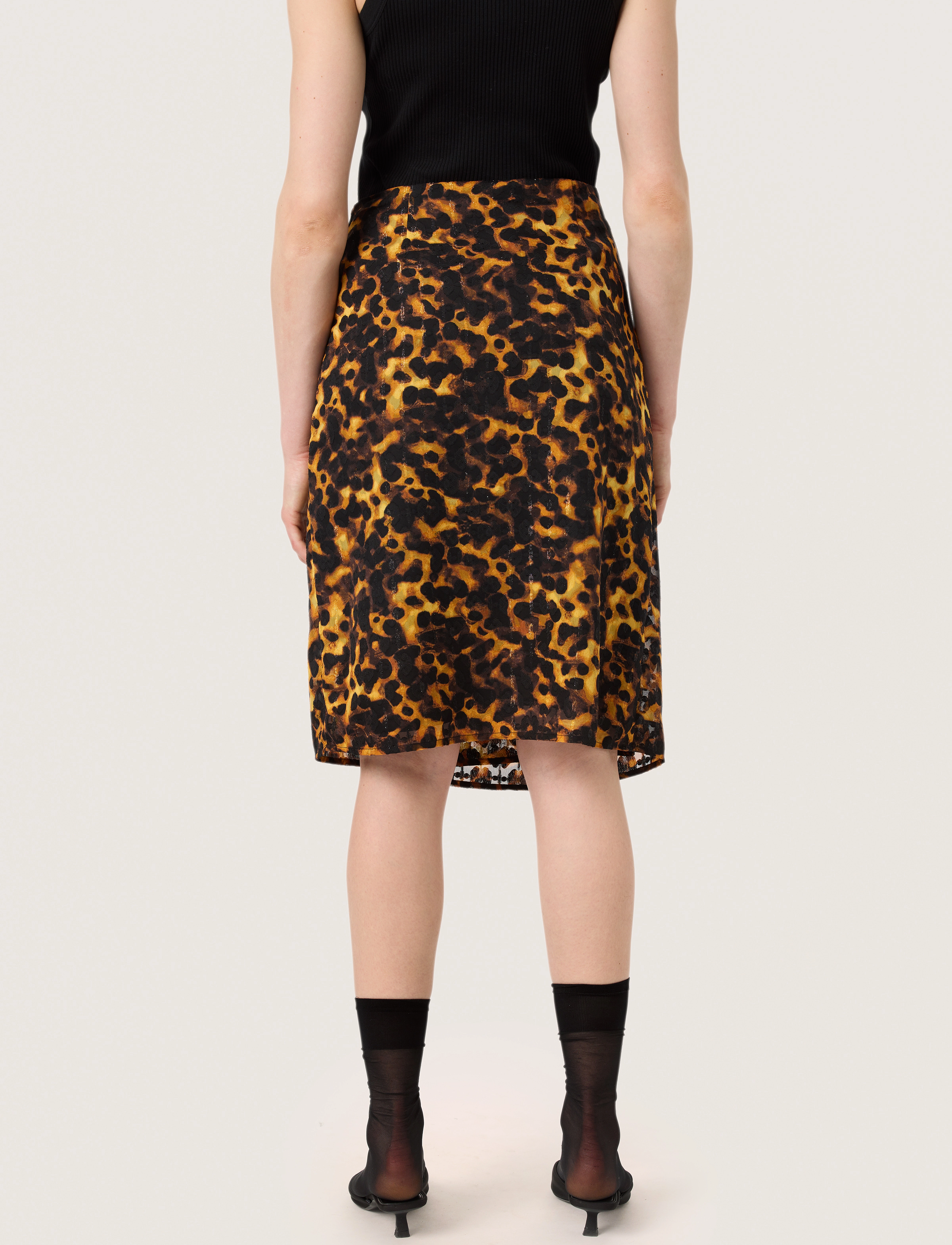Soaked - SLGunvy Skirt - midi-röcke - tortoise print - 4