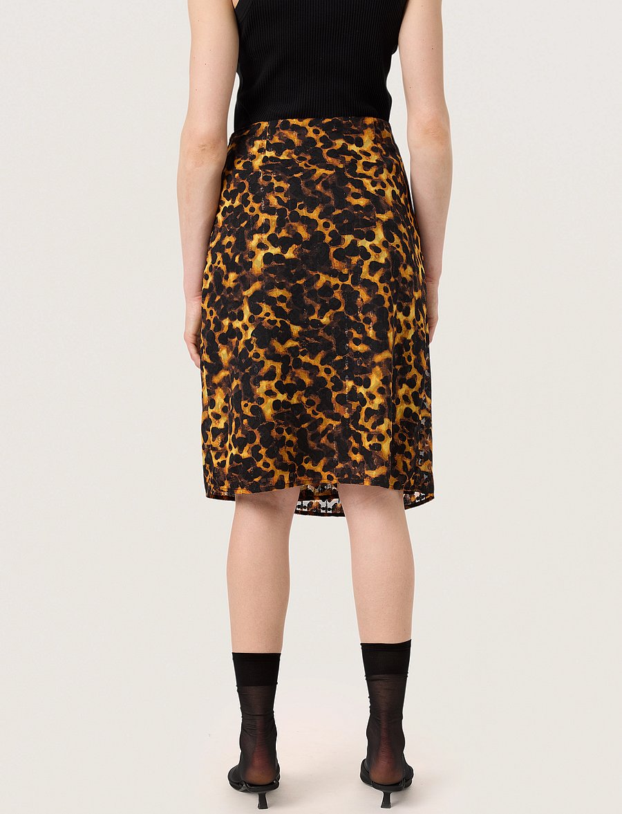 Soaked - SLGunvy Skirt - midi kjolar - tortoise print - 4