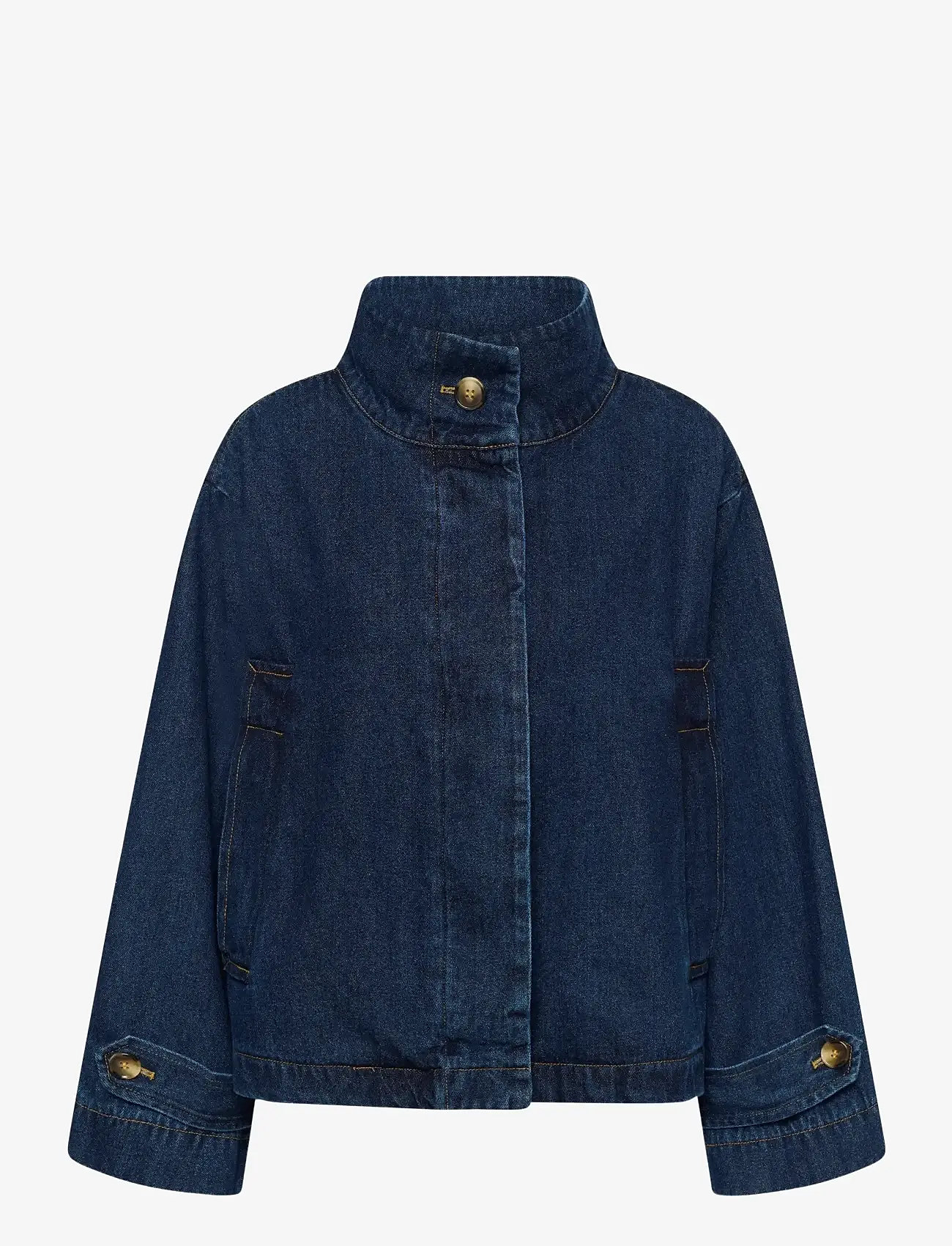 Soaked in Luxury - SLJannine Cade Jacket - sügisjakid - dark blue denim - 1