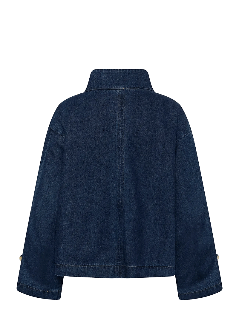 Soaked in Luxury - SLJannine Cade Jacket - sügisjakid - dark blue denim - 2
