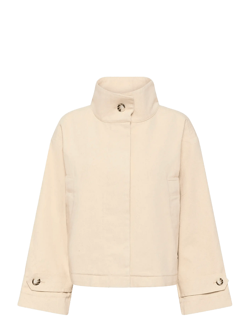 Soaked in Luxury - SLJannine Cade Jacket - sügisjakid - parchment melange - 1