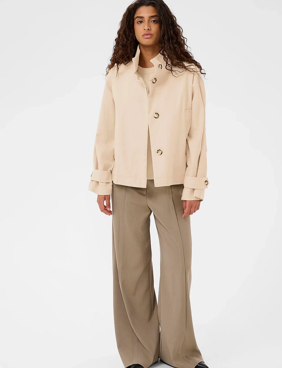 Soaked - SLJannine Cade Jacket - light jackets - parchment melange - 3