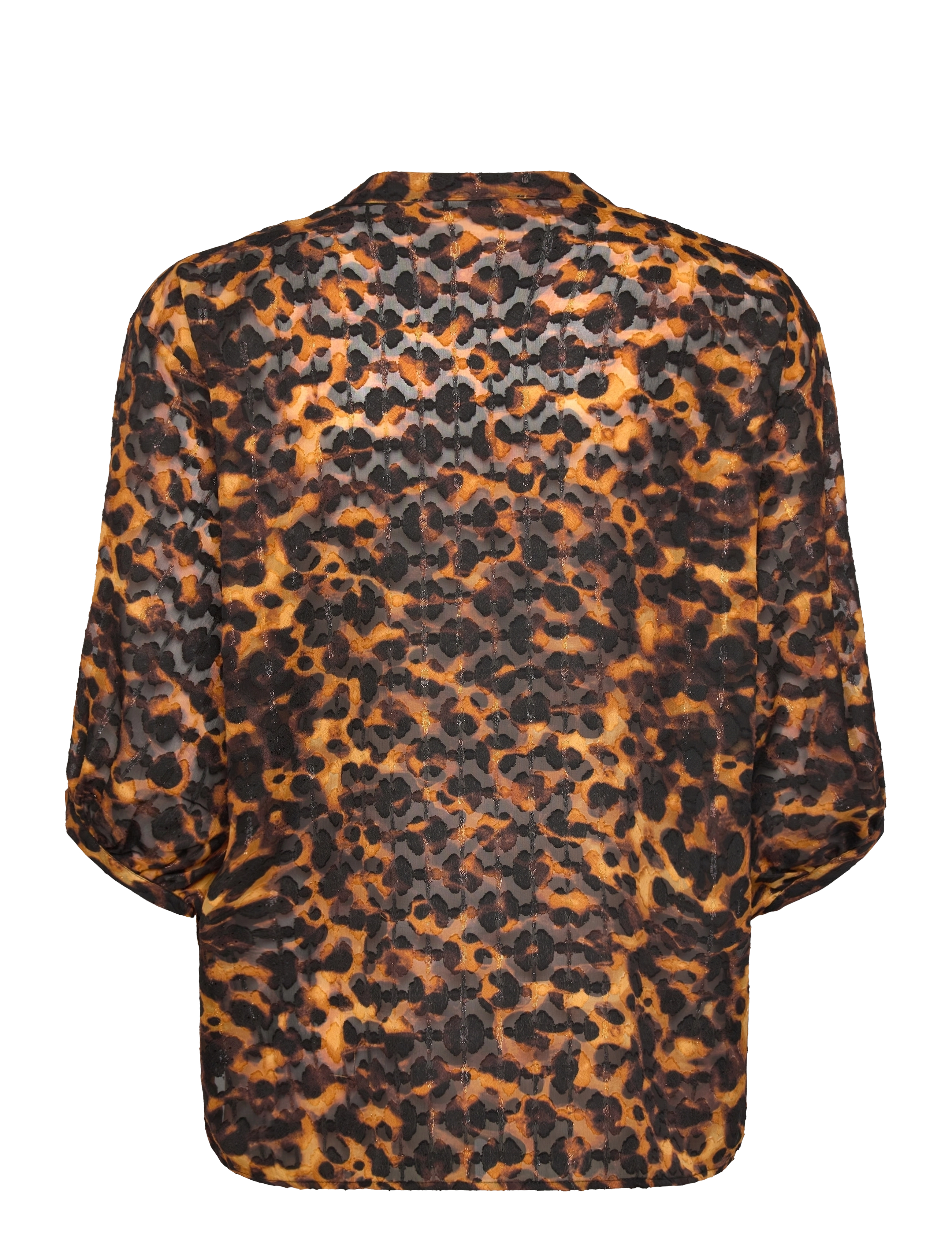 Soaked - SLGunvy Amily Blouse 3/4 - langärmlige blusen - tortoise print - 2