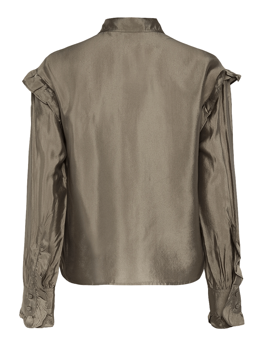 Soaked - SLKarolina Shirt LS - pikkade varrukatega särgid - covert green - 1