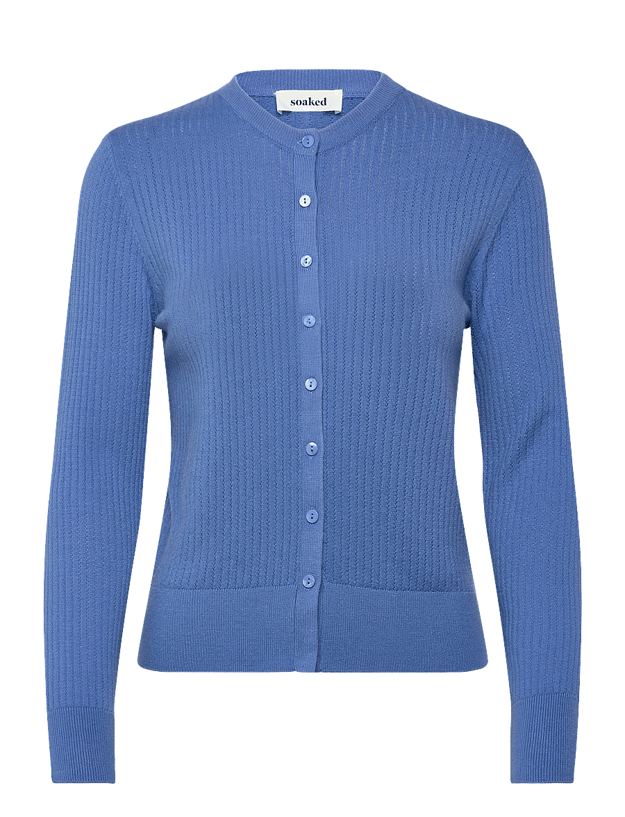Soaked - SLSpina Cardigan - strickjacken - blue yonder - 0