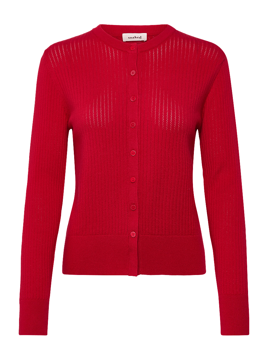 Soaked - SLSpina Cardigan - cardigans - goji berry - 0