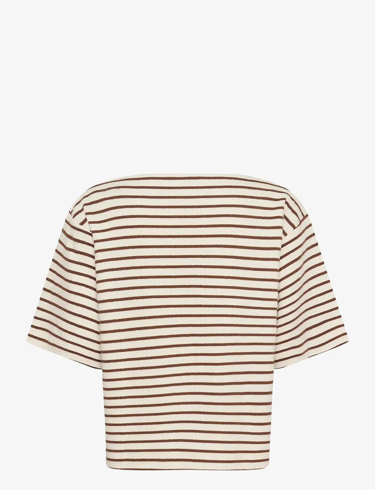 Soaked - SLIngina Sweatshirt - t-shirts - white and cappucino stripe - 2