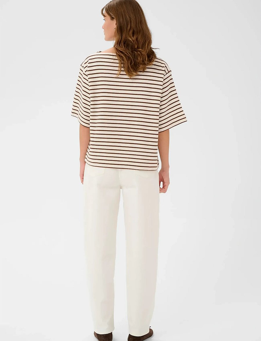 Soaked - SLIngina Sweatshirt - t-shirts - white and cappucino stripe - 4