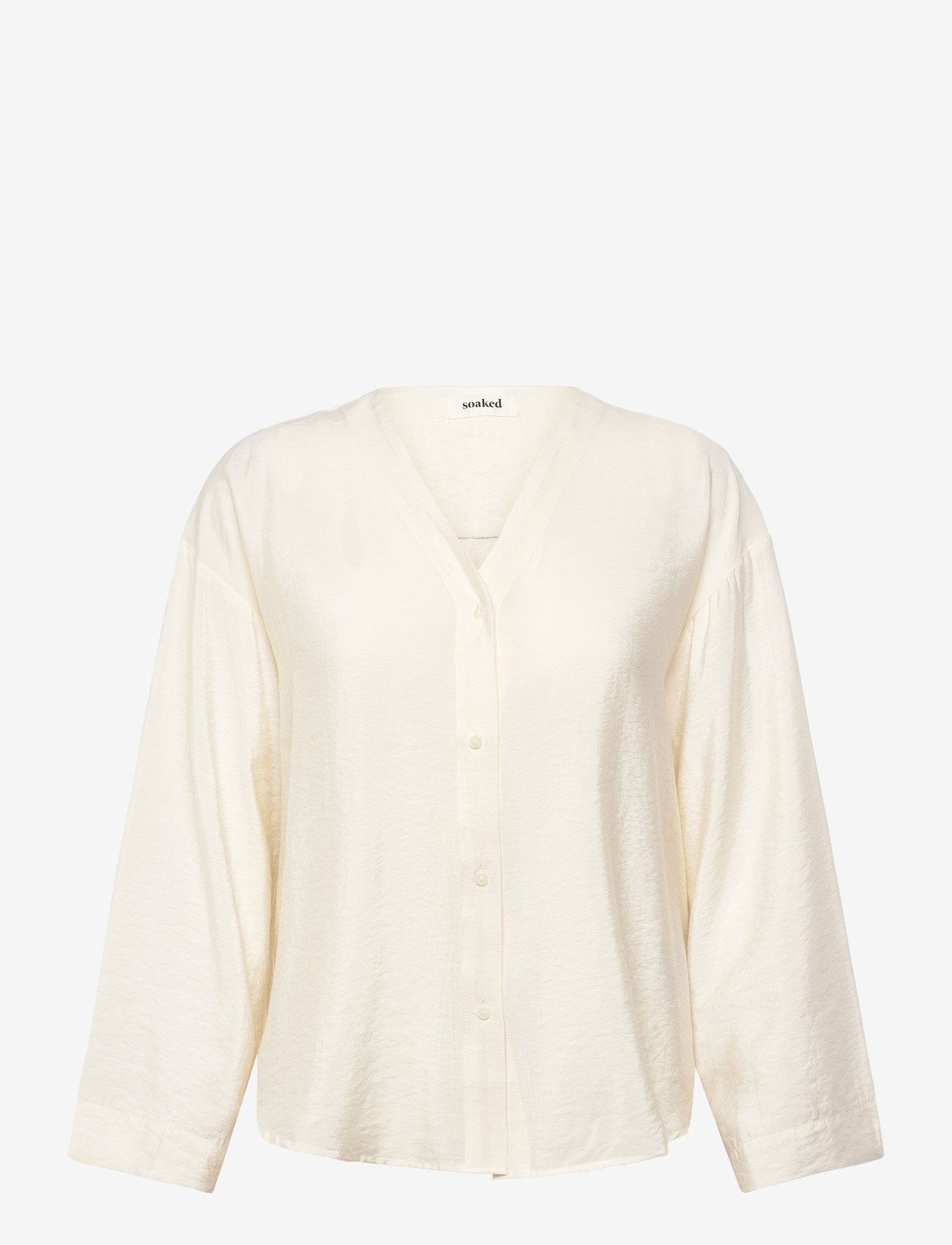Soaked in Luxury - SLLeodora Shirt Blouse - pikkade varrukatega pluusid - whisper white - 0