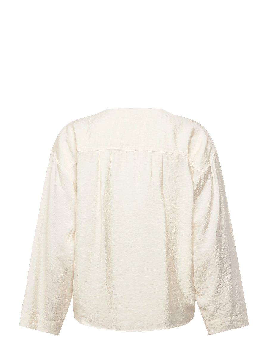 Soaked - SLLeodora Shirt Blouse - langärmelige blusen - whisper white - 1