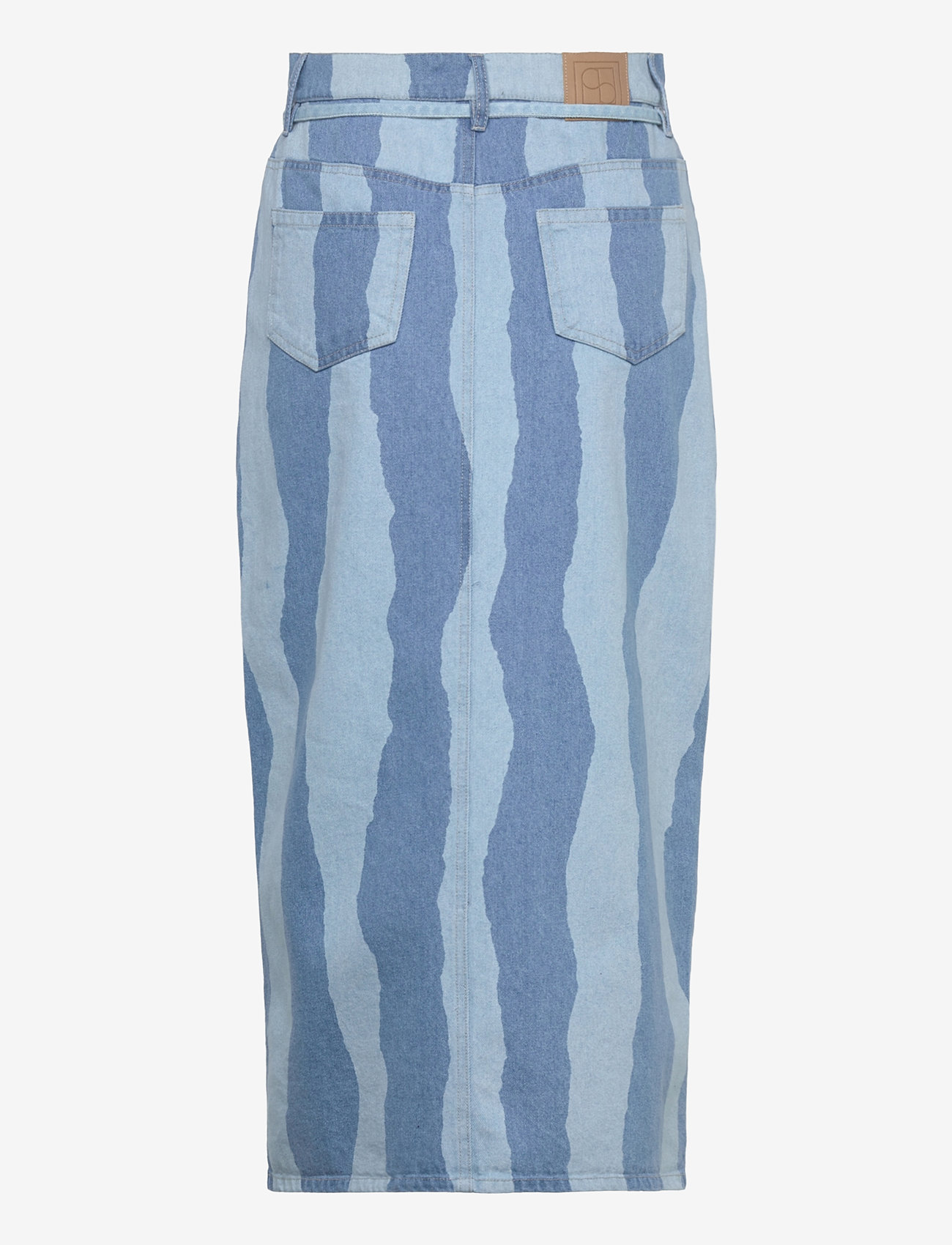 Soaked in Luxury - SLMaisa Skirt - jeanskjolar - medium blue torn stripes - 2