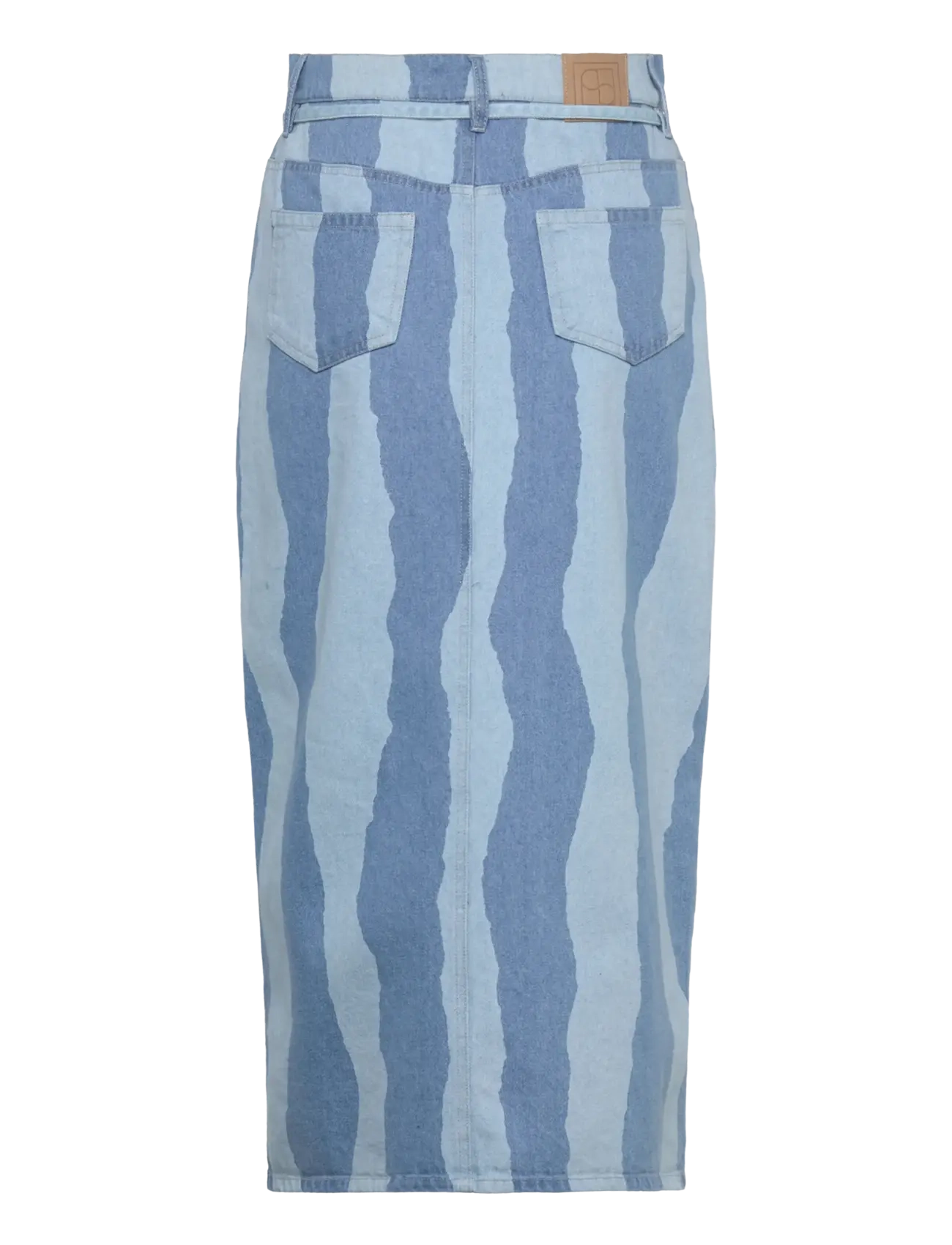 Soaked - SLMaisa Skirt - jeanskjolar - medium blue torn stripes - 2