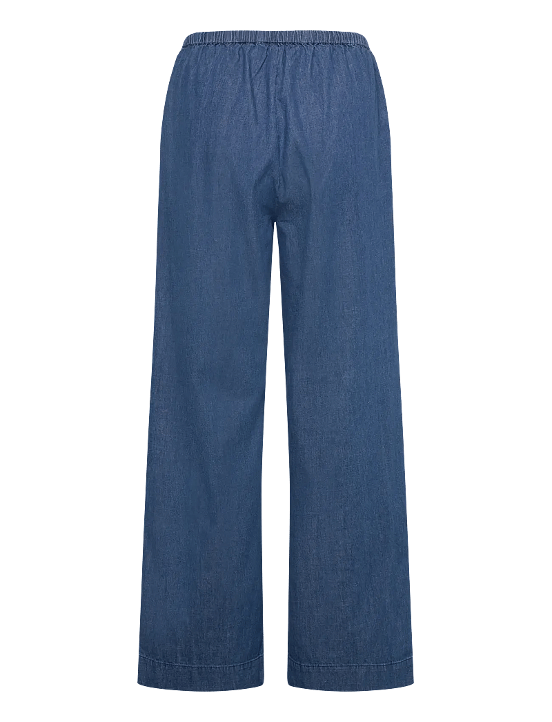 Soaked in Luxury - SLChamy Faustina Pants - igapäevane stiil - medium blue denim - 2