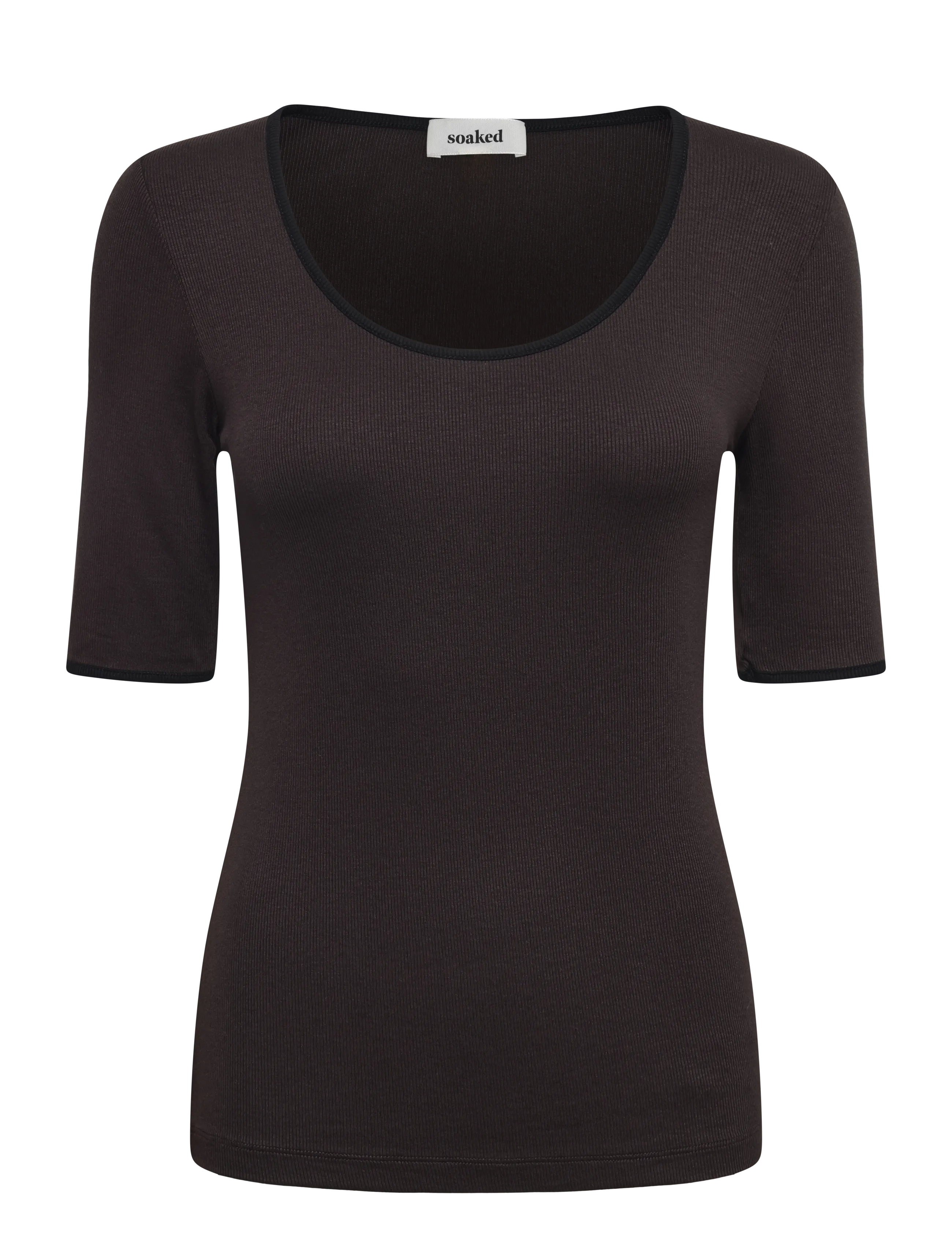 Soaked SLNaida Tee - Riided - GANACHE / brown