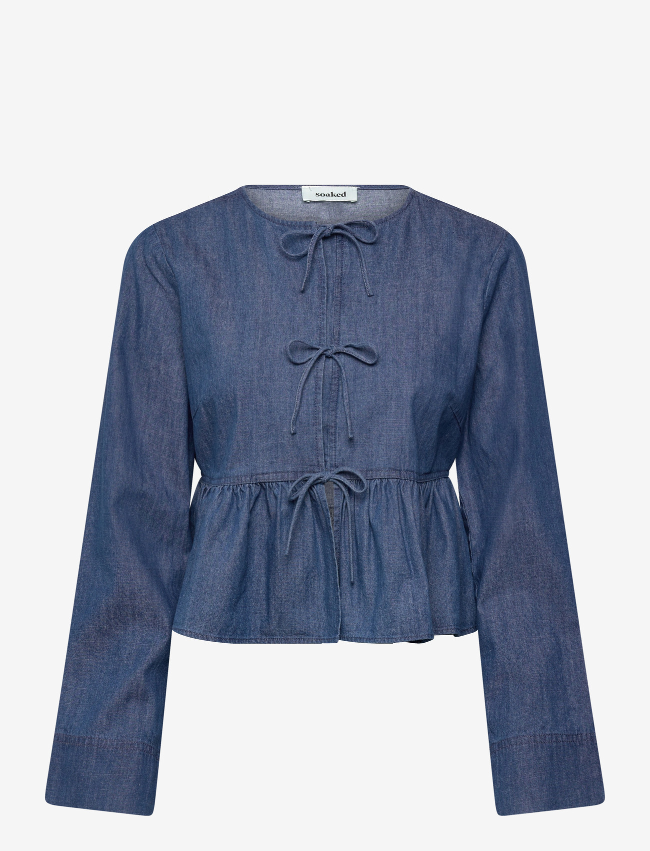 Soaked - SLChamy Shirt Blouse - jeansblouses - medium blue denim - 1