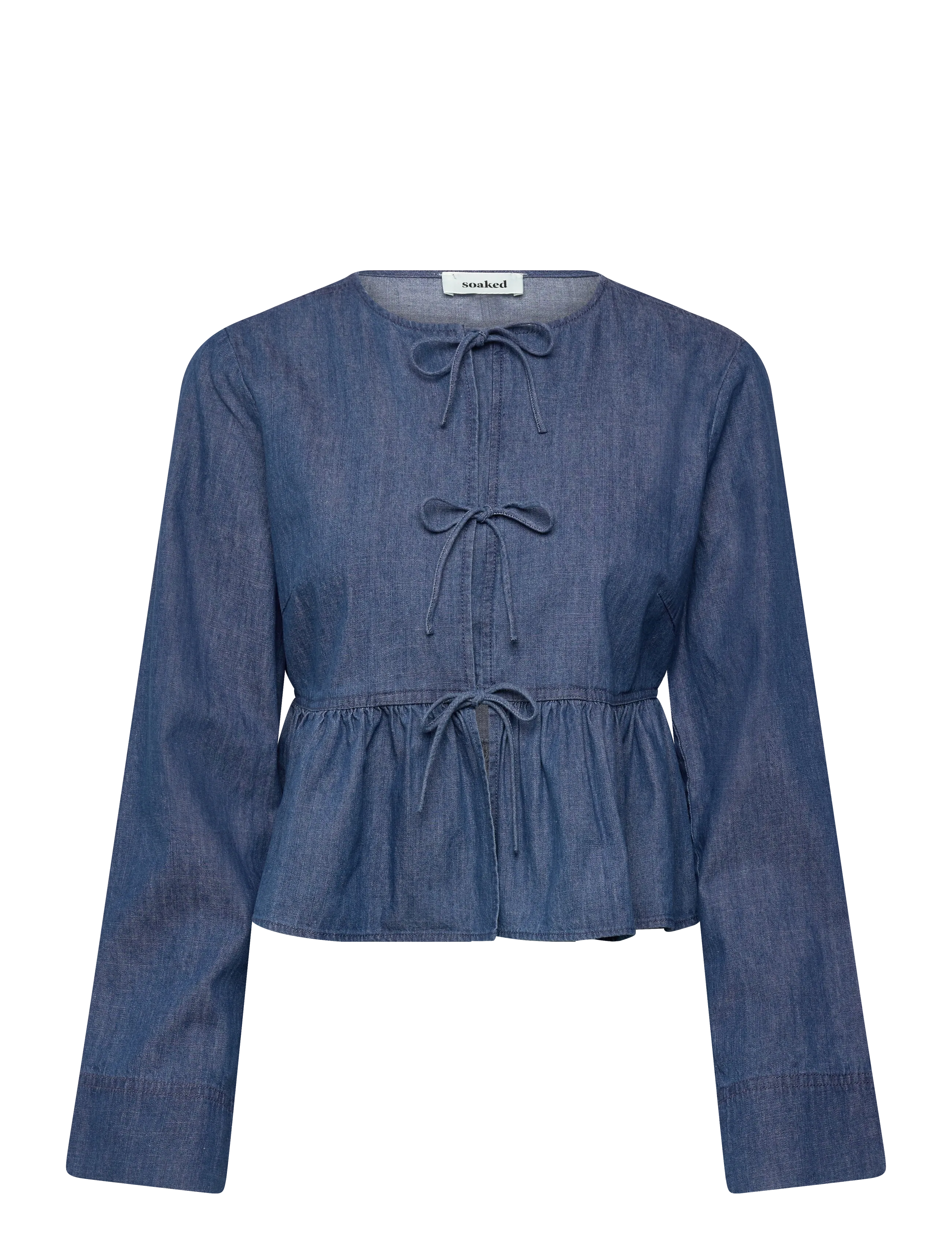 Soaked SLChamy Shirt Blouse - Tøj - MEDIUM BLUE DENIM / blue