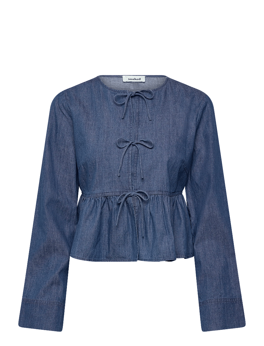 Soaked - SLChamy Shirt Blouse - jeanshemden - medium blue denim - 1