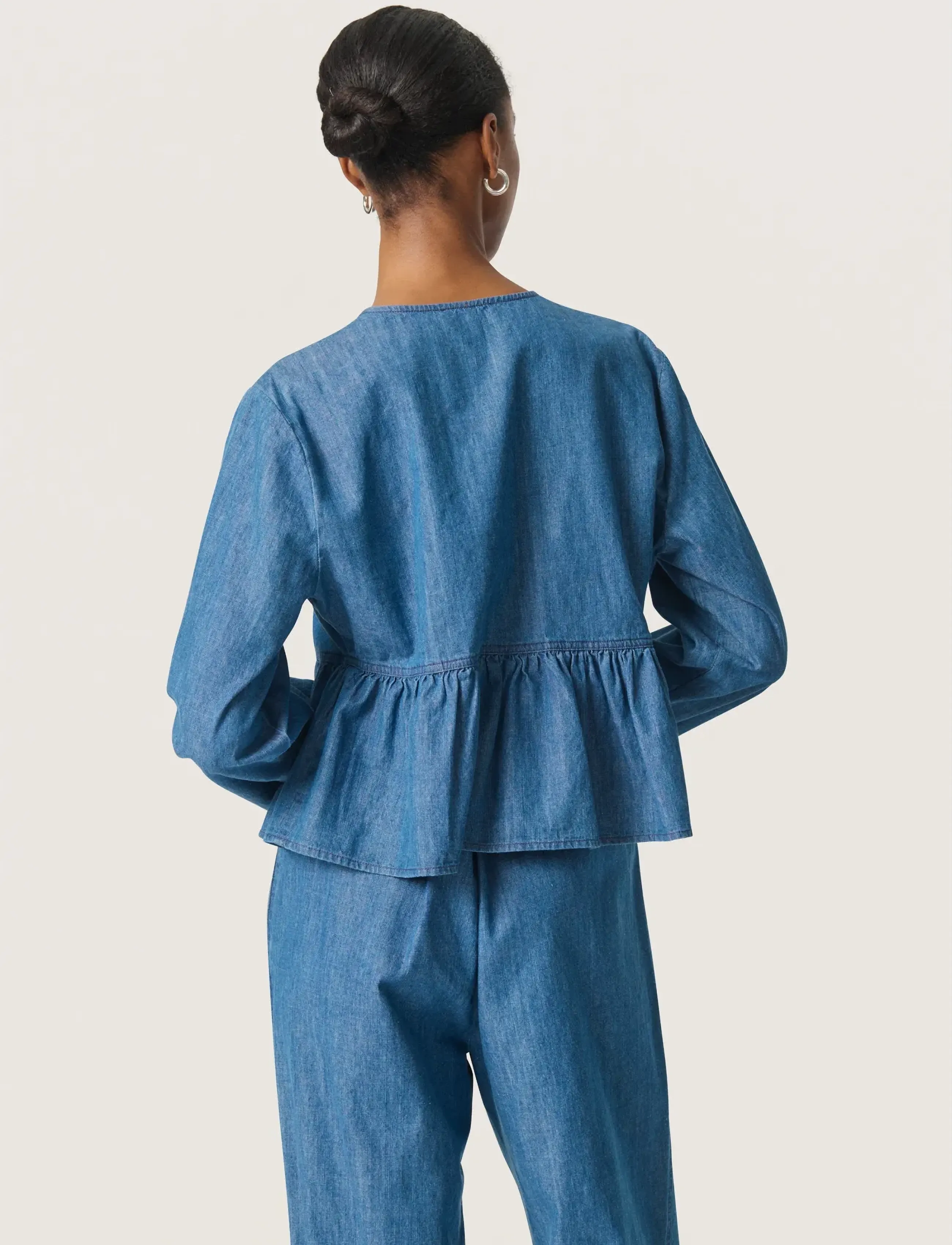 Soaked - SLChamy Shirt Blouse - denim shirts - medium blue denim - 3