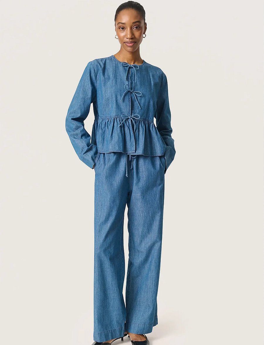 Soaked - SLChamy Shirt Blouse - jeanshemden - medium blue denim - 4