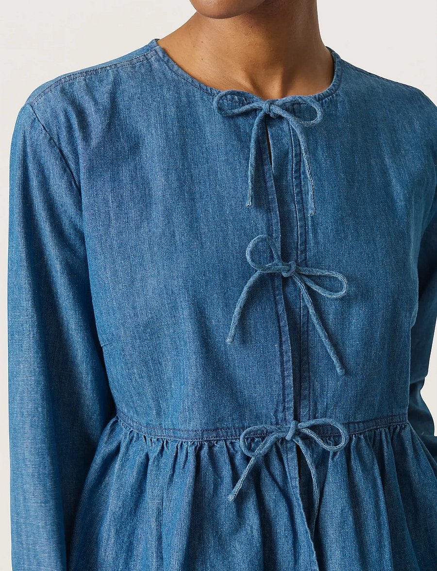 Soaked - SLChamy Shirt Blouse - jeanshemden - medium blue denim - 5