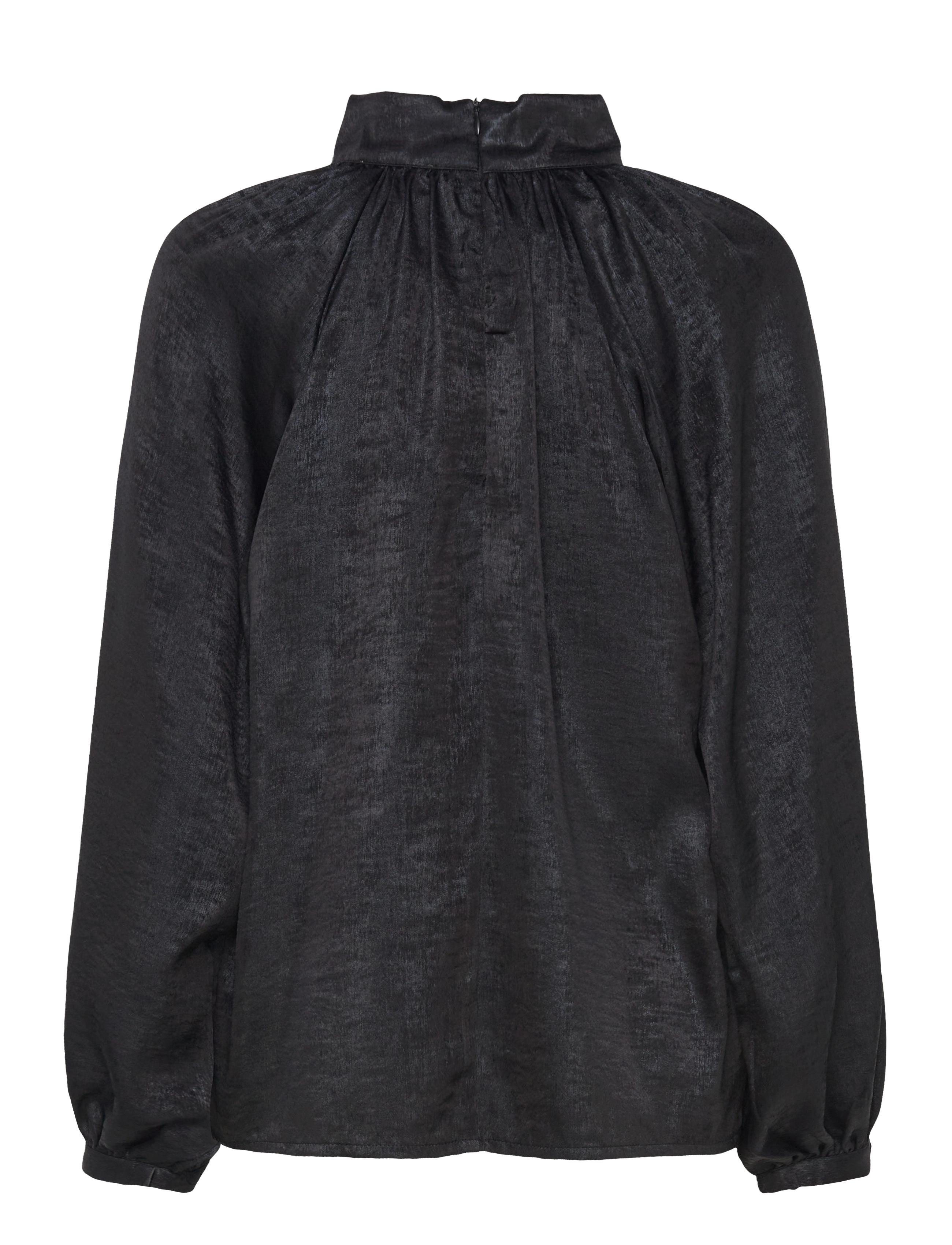 Soaked - SLElvie Ronya Blouse - long-sleeved blouses - black - 2