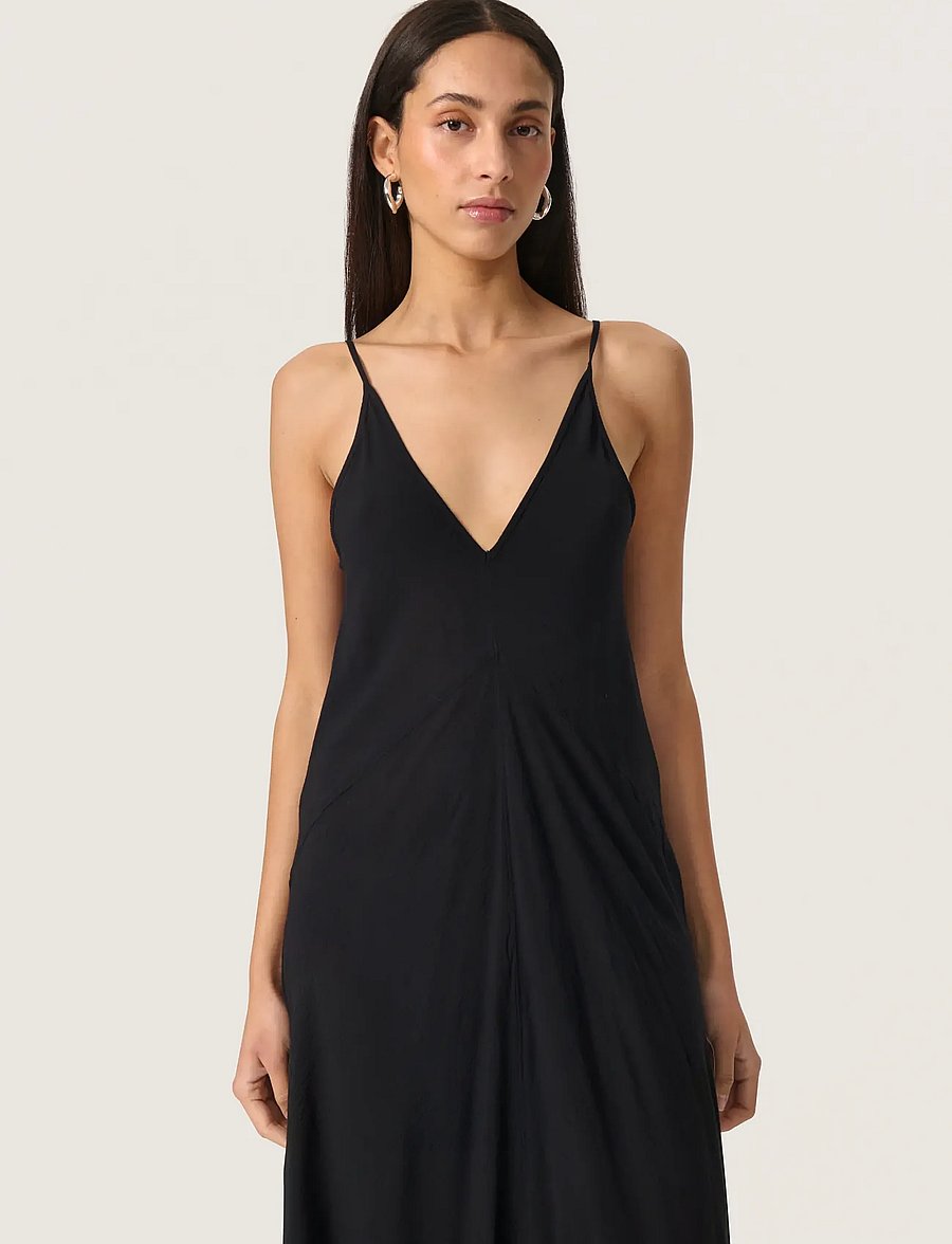 Soaked - SLElonor Strap Dress - „slip“ suknelės - black - 4