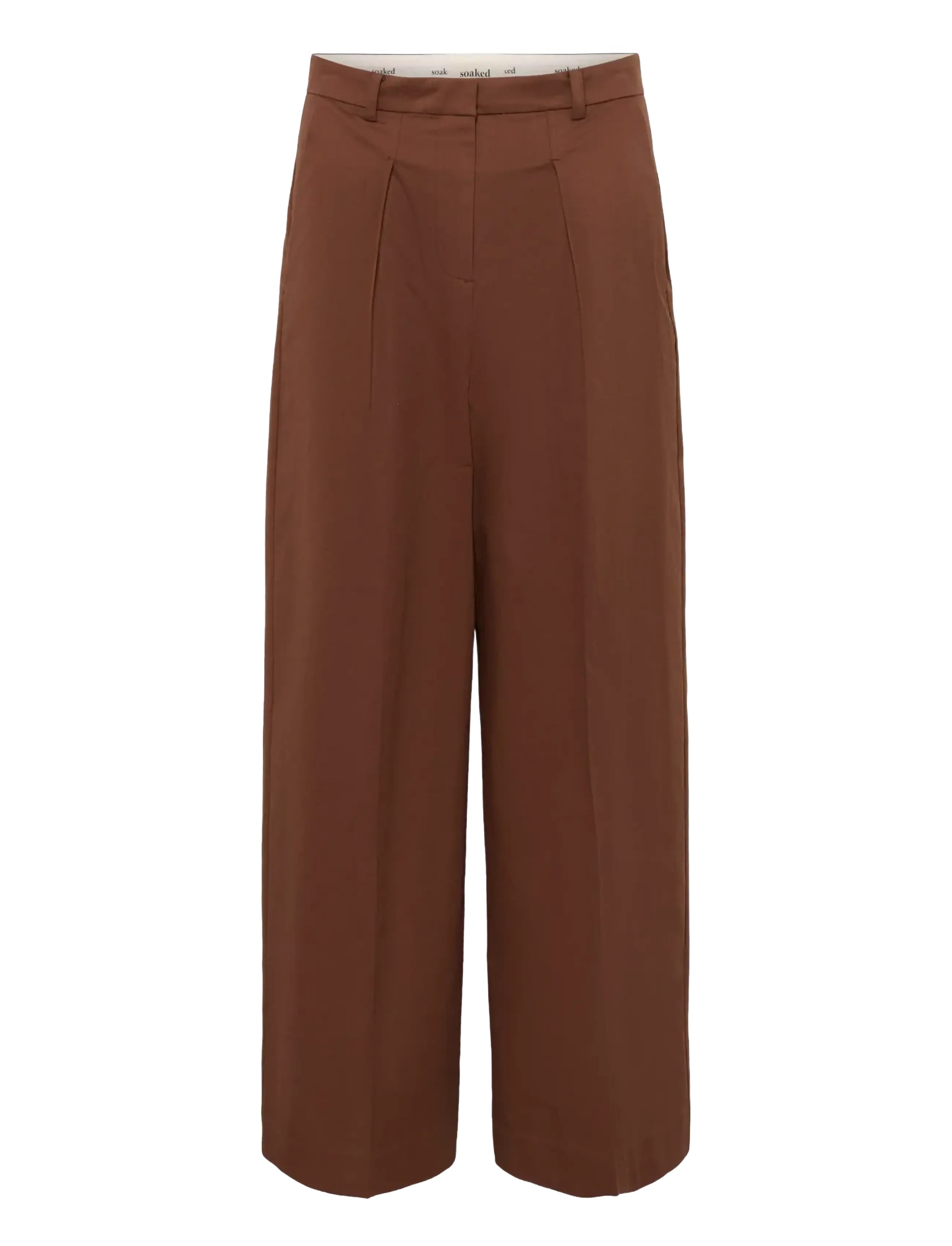 Soaked SLMalo Pants - Culotte püksid - CAPPUCCINO / brown