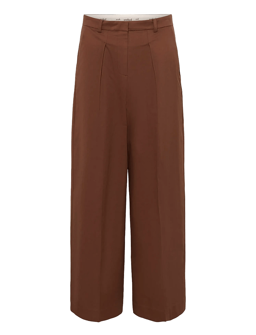 Soaked - SLMalo Pants - poolpikad püksid - cappuccino - 1