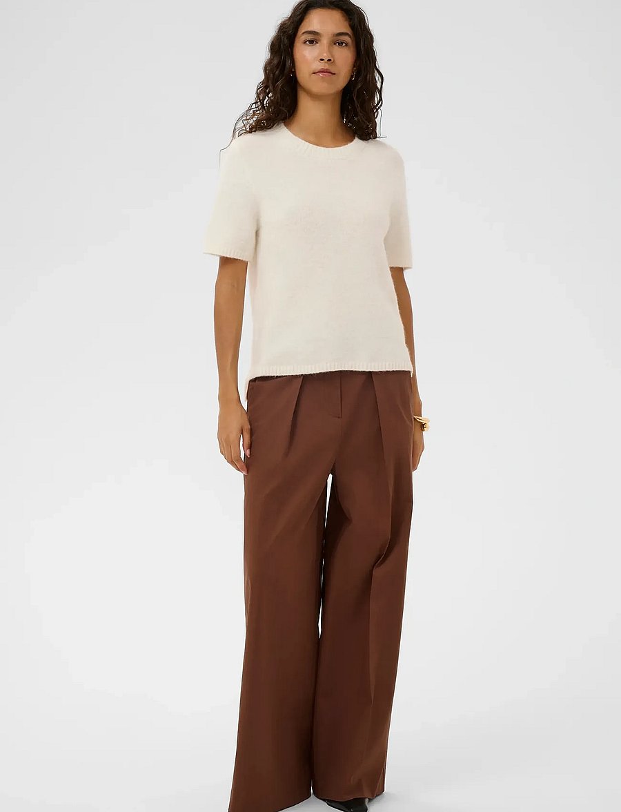 Soaked - SLMalo Pants - poolpikad püksid - cappuccino - 3