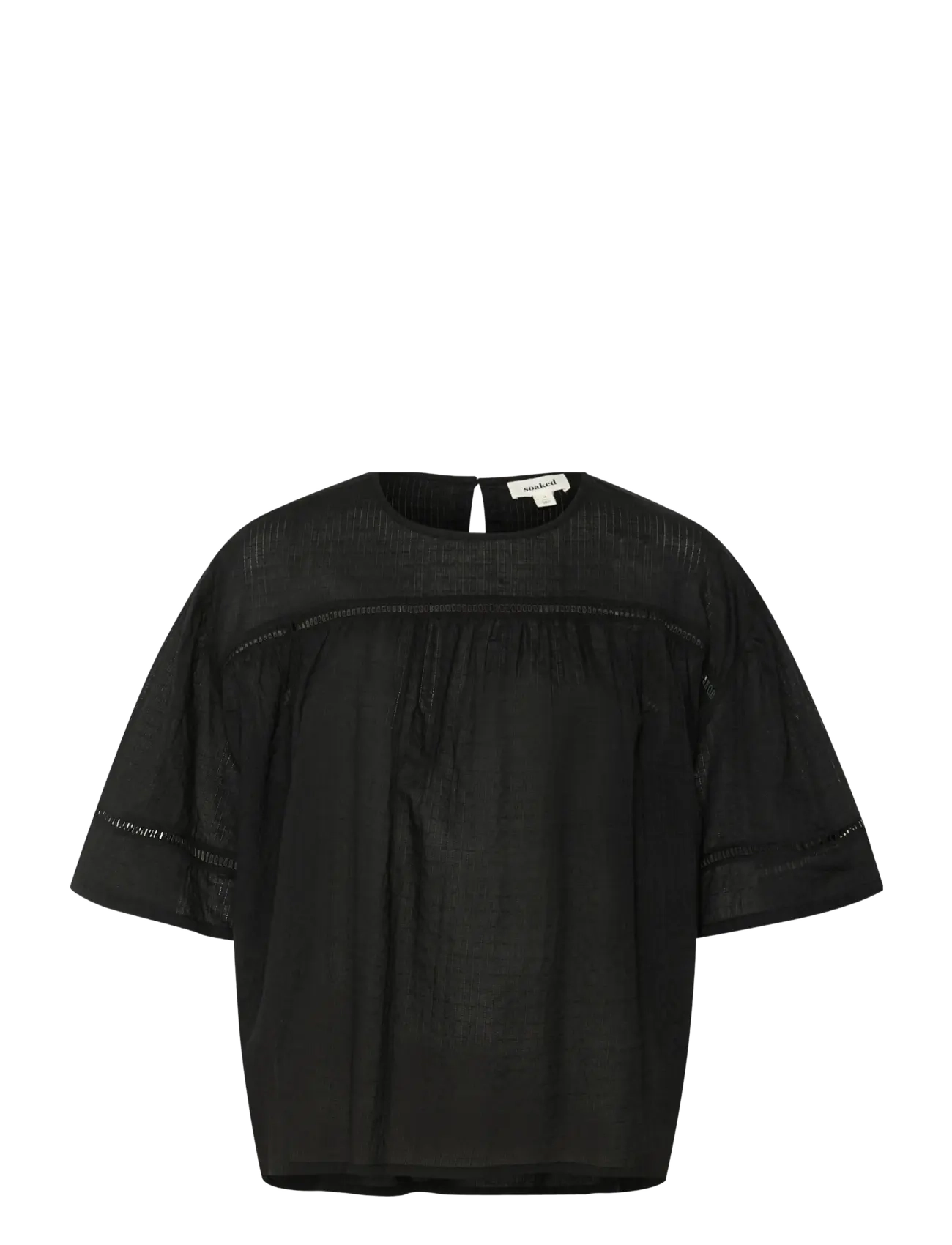 SOAKED Slamona Bluse Ss Schwarz - XS - Damen
